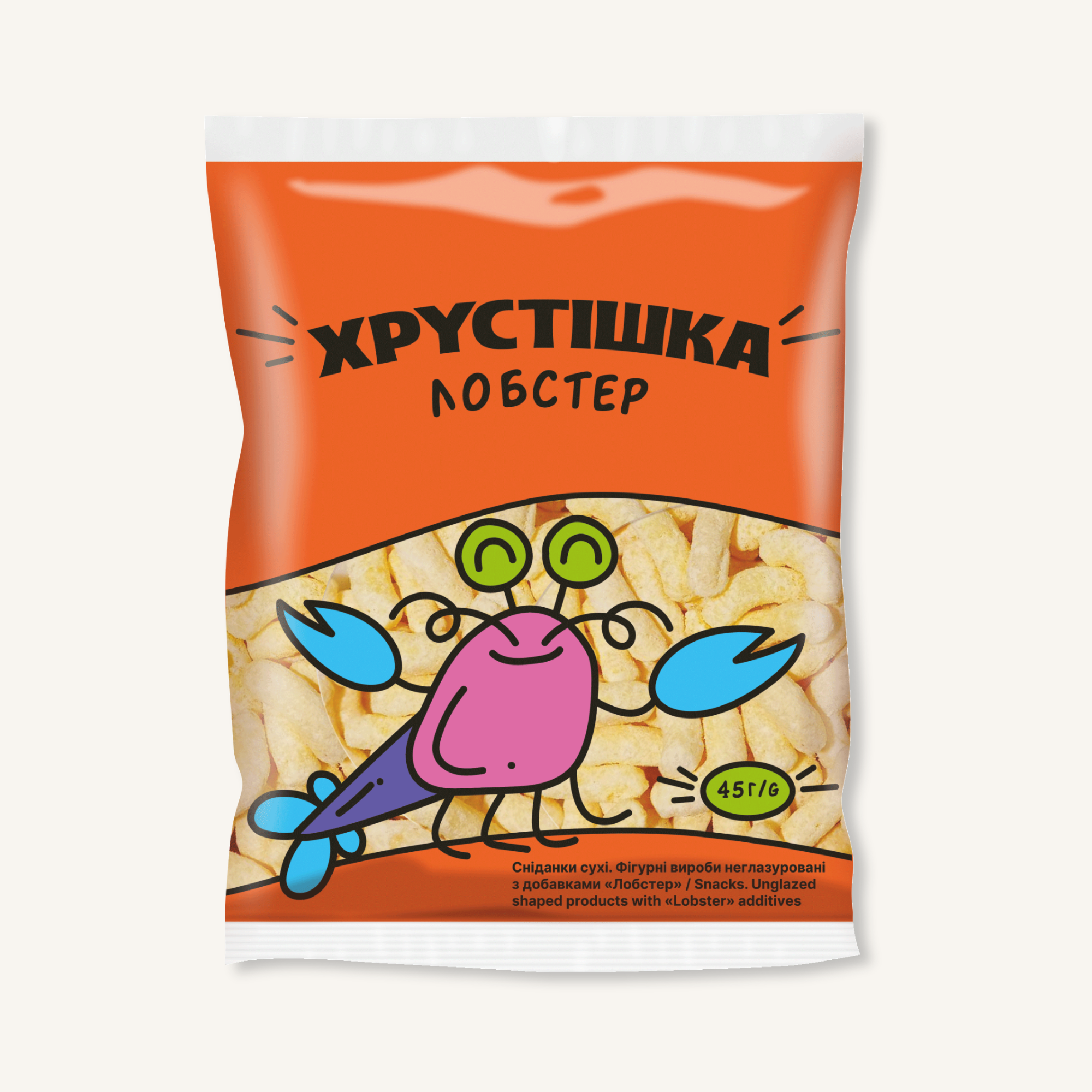 Кукурудзяні палички ХРУСТІШКА «Лобстер»