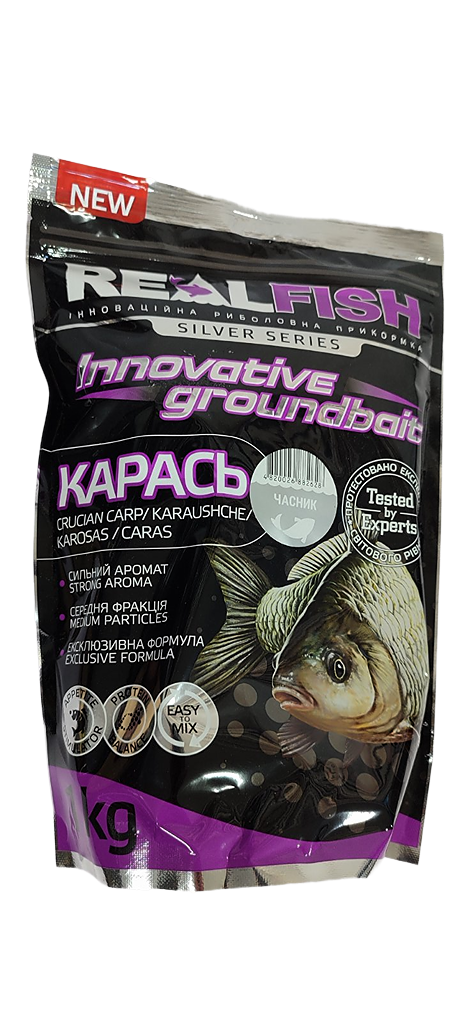 Прикормки від REAL FISH " Карась-часник "