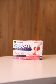 Коктейль для схуднення Quick Slim "Полуниця з вершками", 30 саше по 23 г