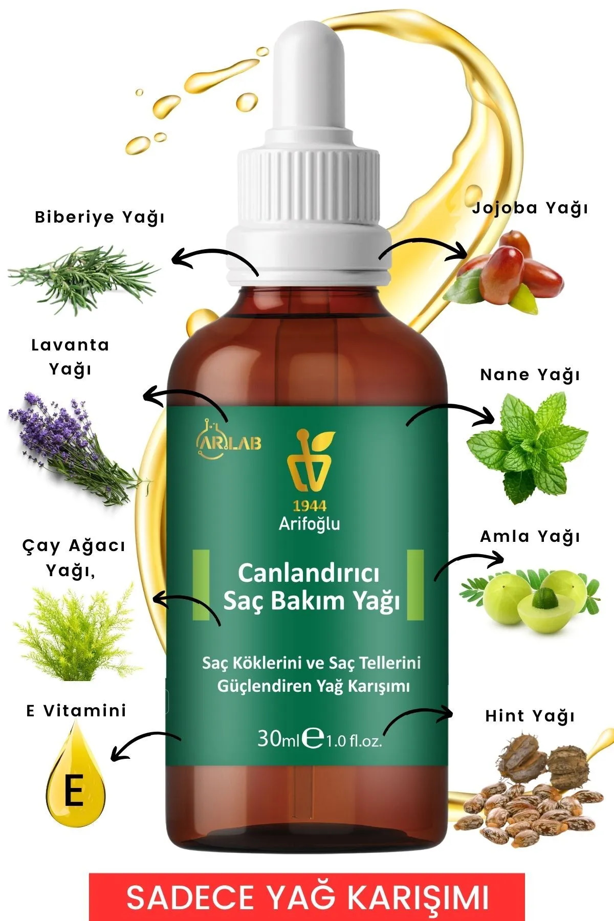 Arlab Hair Revitalizing Oil – 30ml | Strengthen & Nourish Hair Naturally