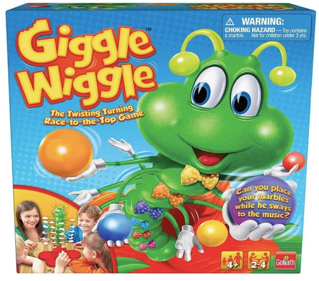 Goliath Giggle Wiggle - The Twisting Turning Race to Get Your Marbles to The Top Game, Multi Color, 48 months to 1188 months