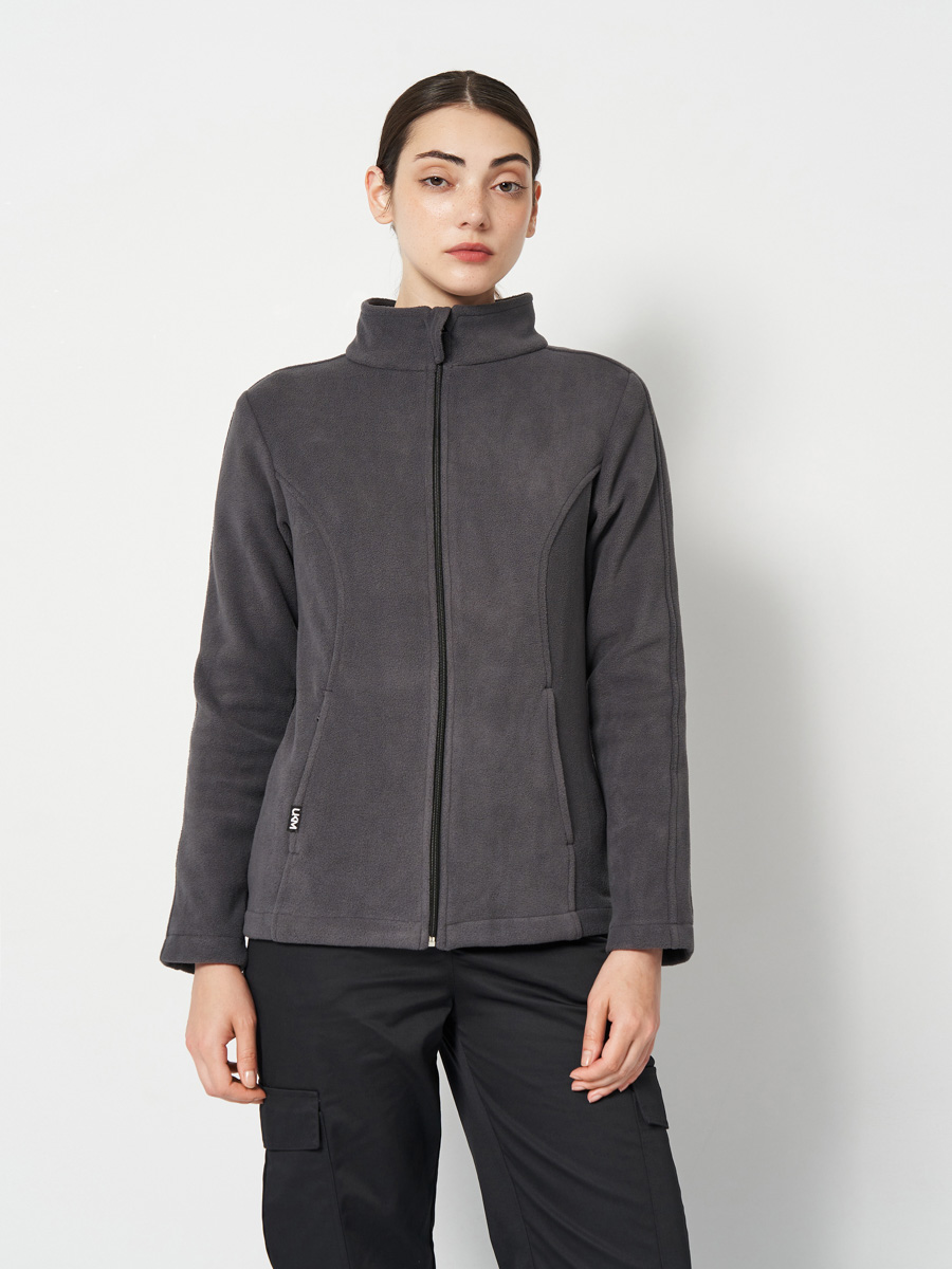 Флісова жіноча кофта UKM сіра