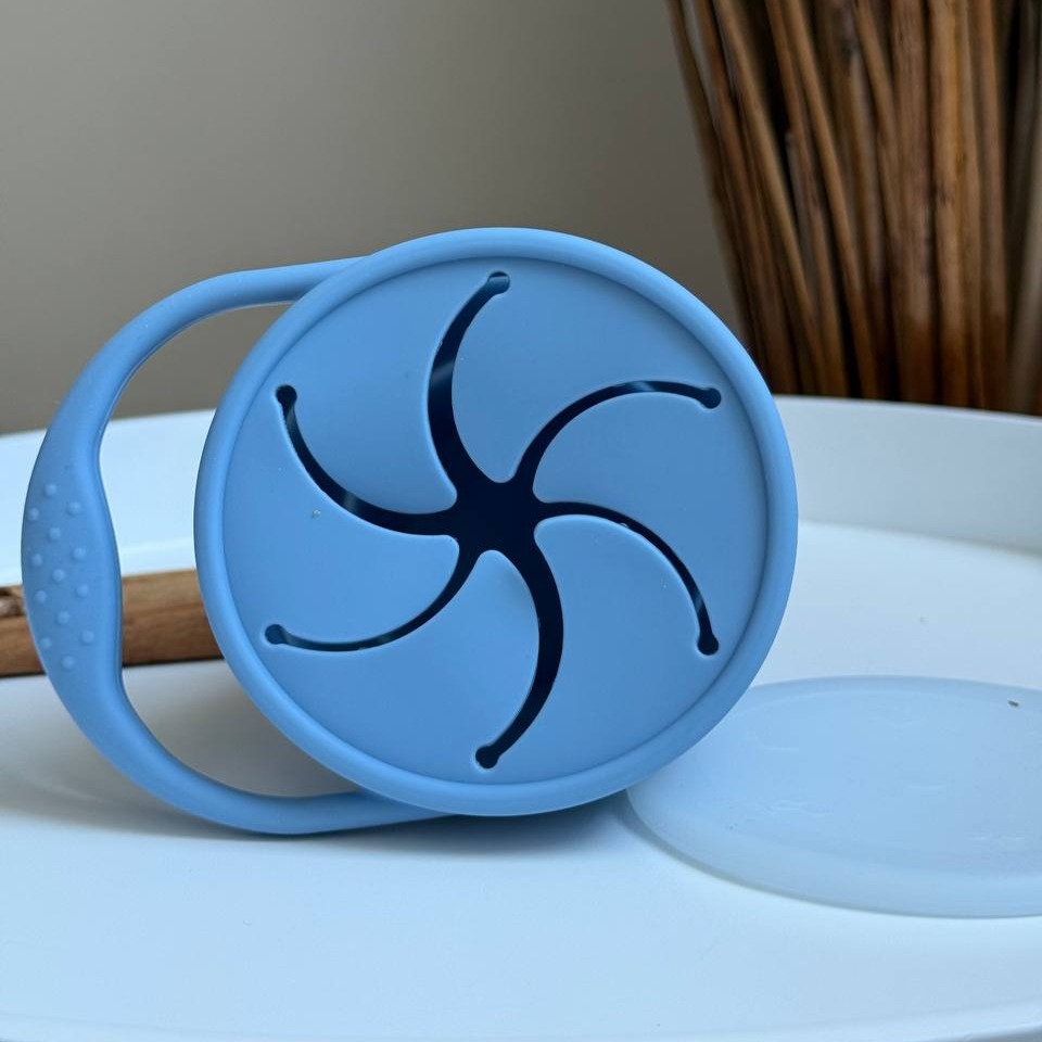 Складний снек-стакан Джинс (powder blue)