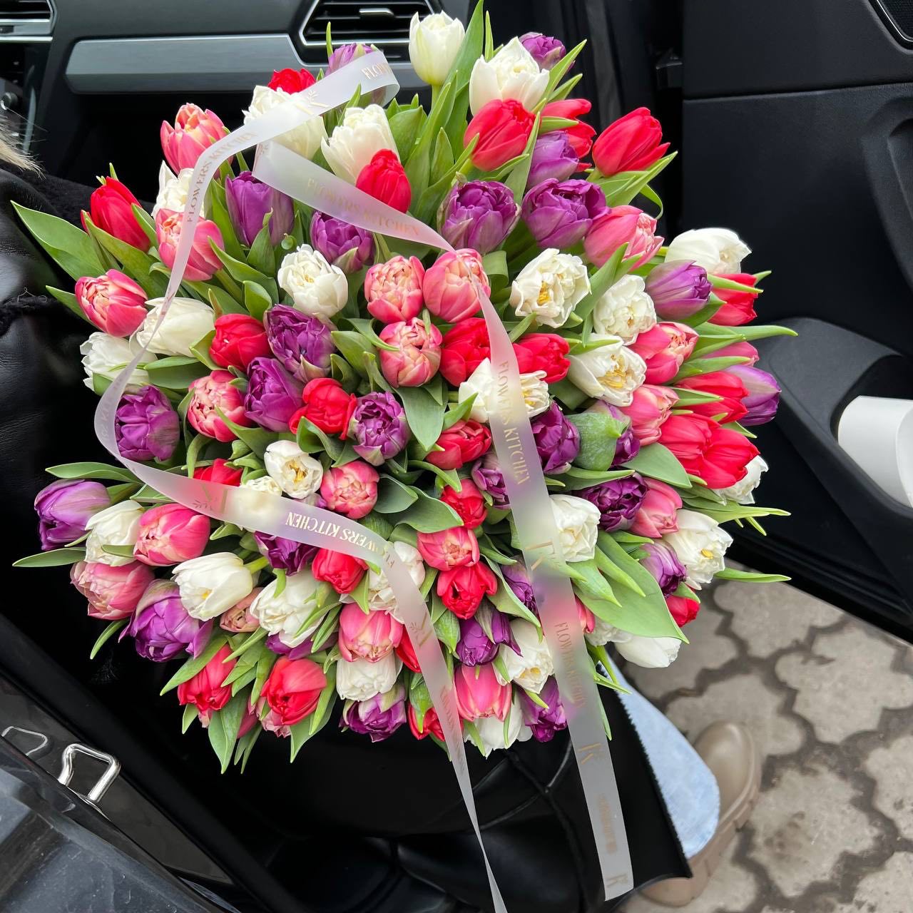 Мікс тюльпанів у кількості 101