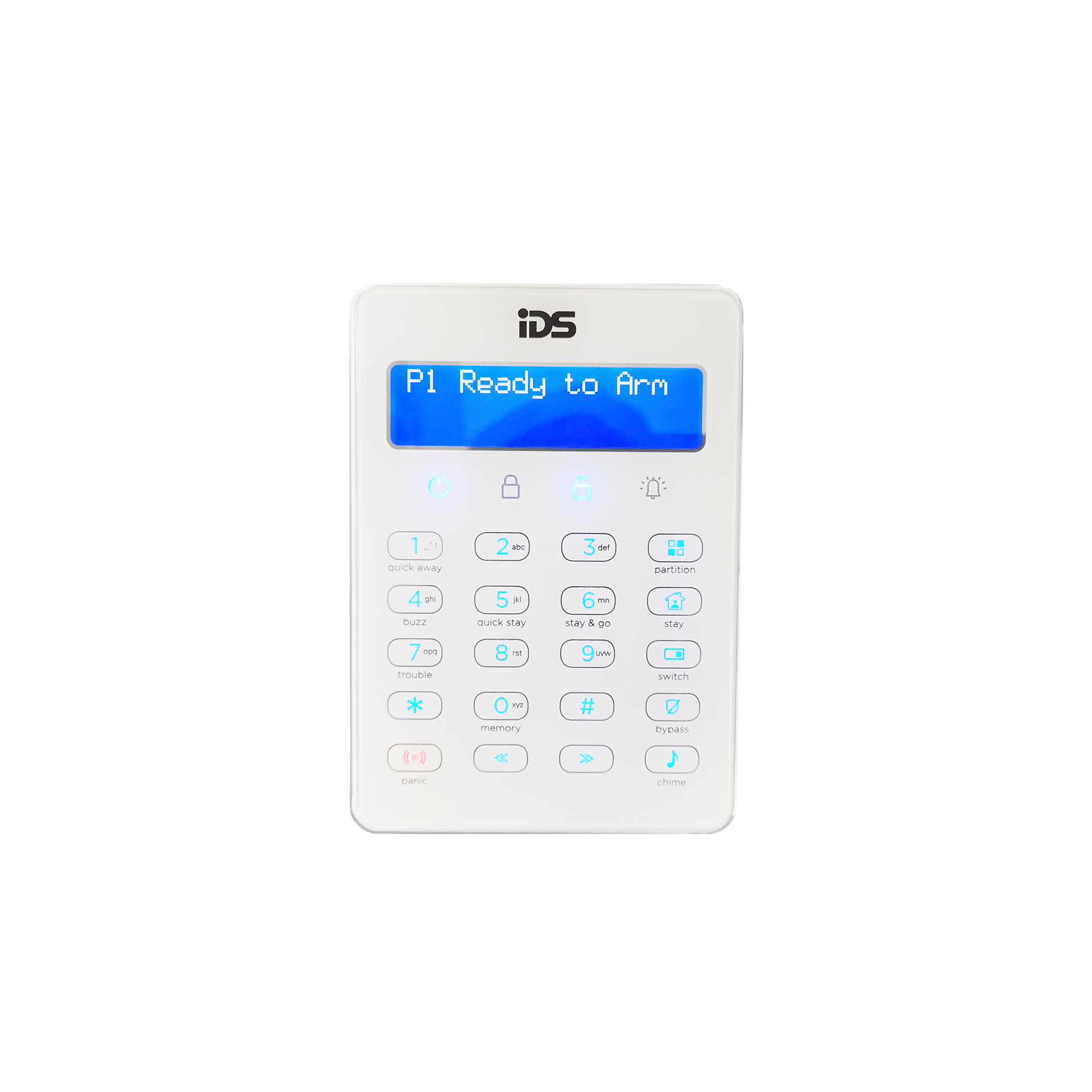 XSeries White touch series LCD keypad - with multi language support (860-03-613)