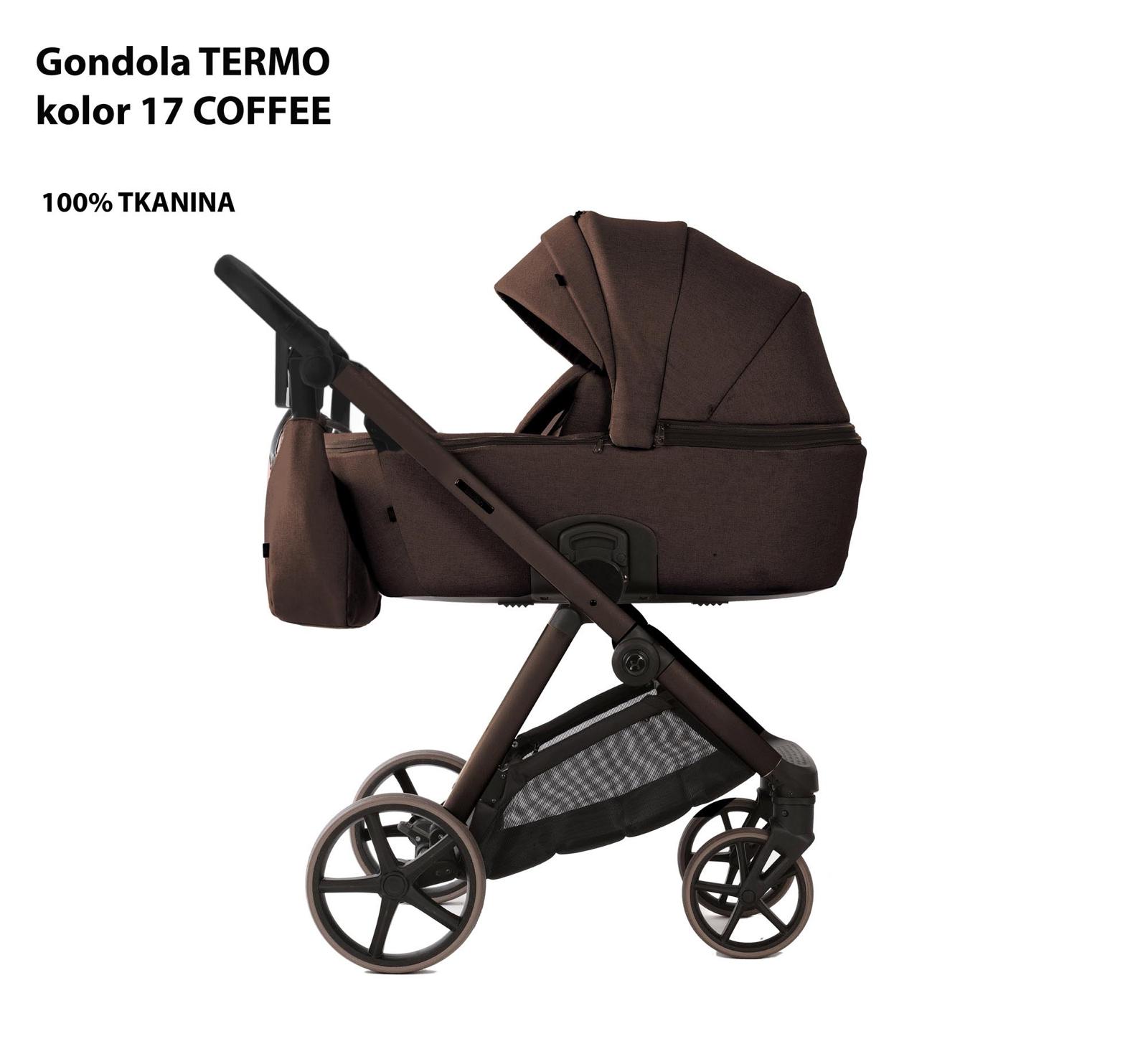 Коляска 2 в 1 Adamex Vivo TK-17 Coffe