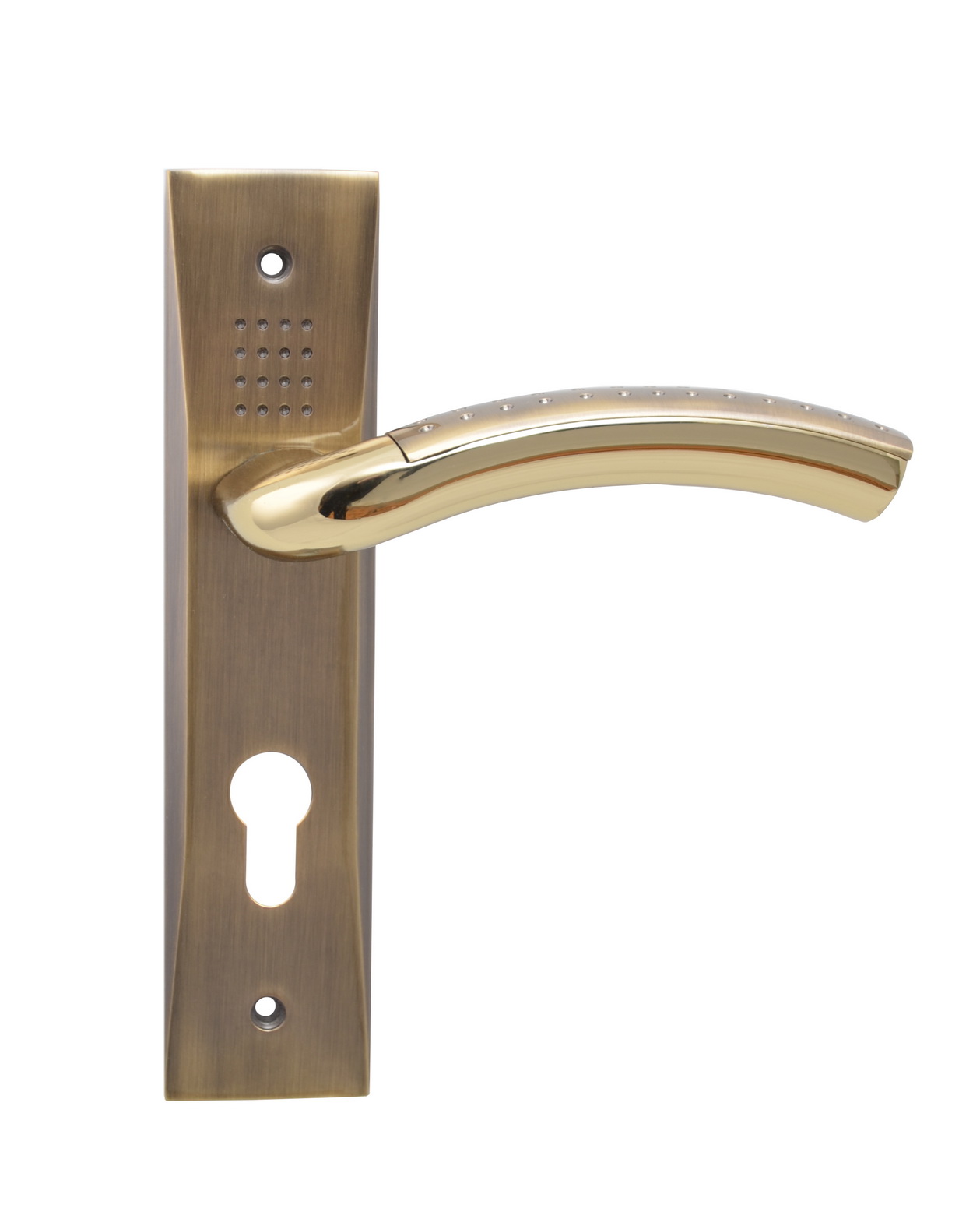 Дверна ручка під ключ (62мм) SIBA Bari, бронза-золото