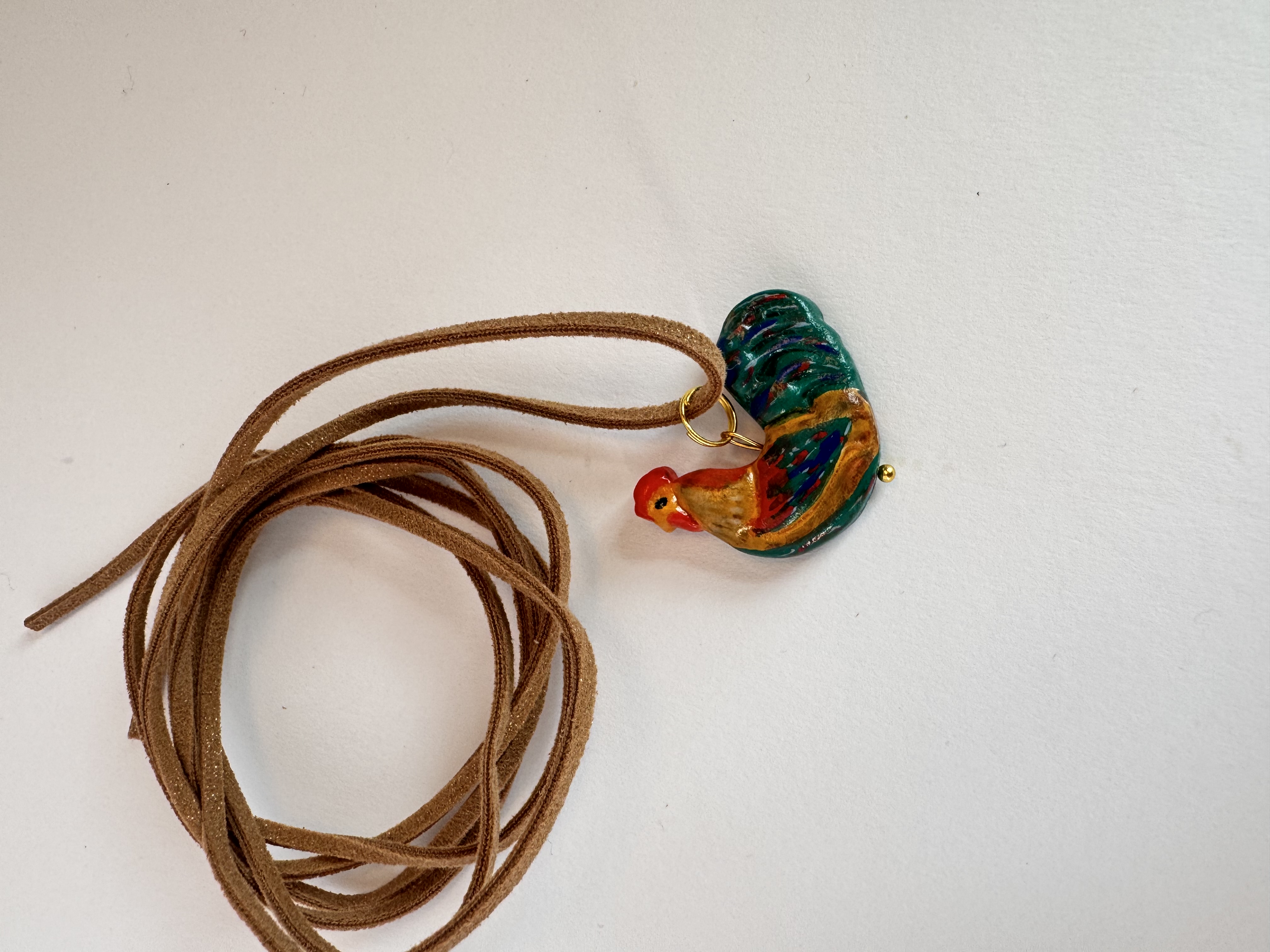 Підвіска на шию з глини «Півник»