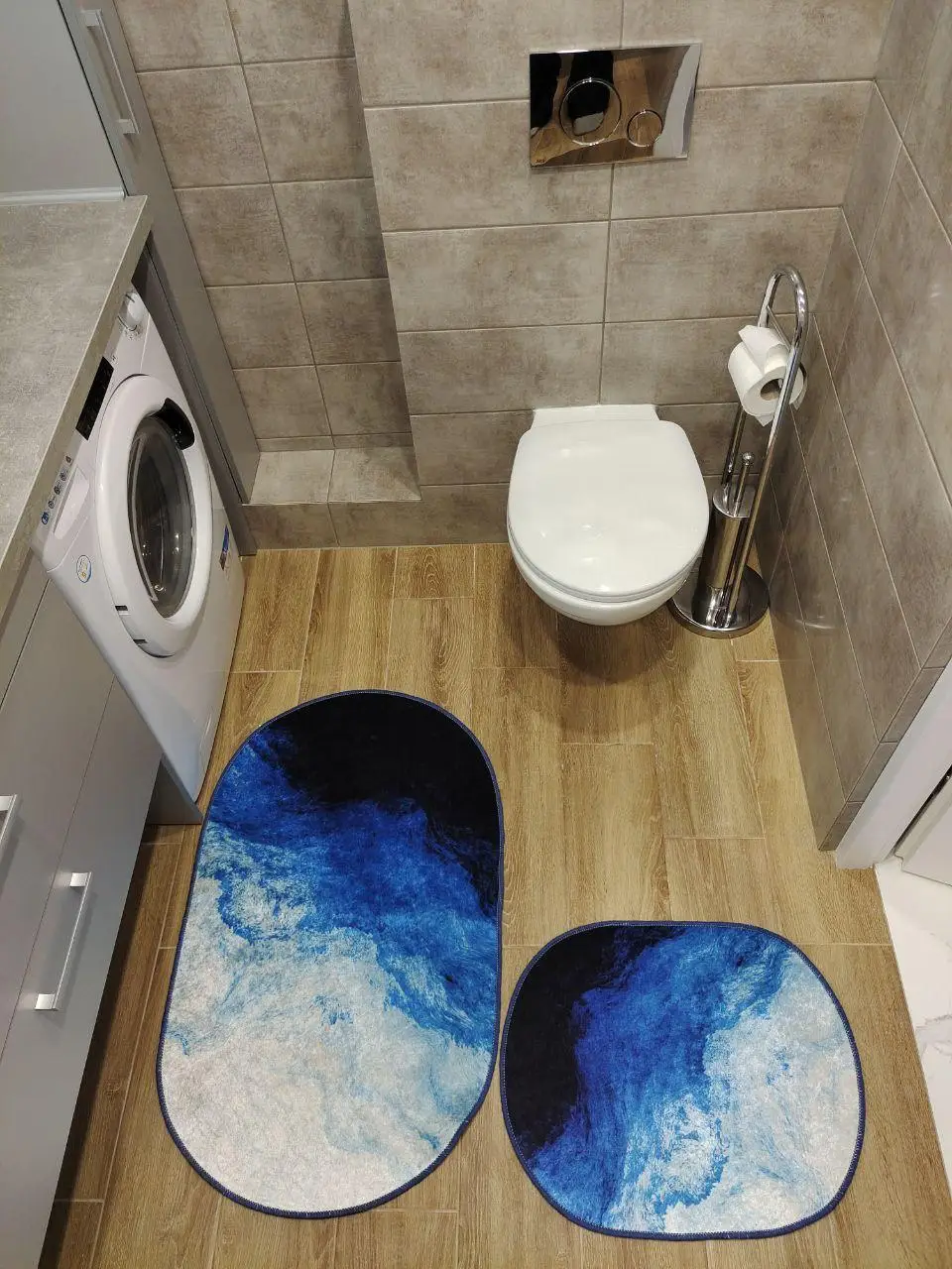 Набір для ванної кімнати, набір з двох килимків 100х60 і 60х50 см  