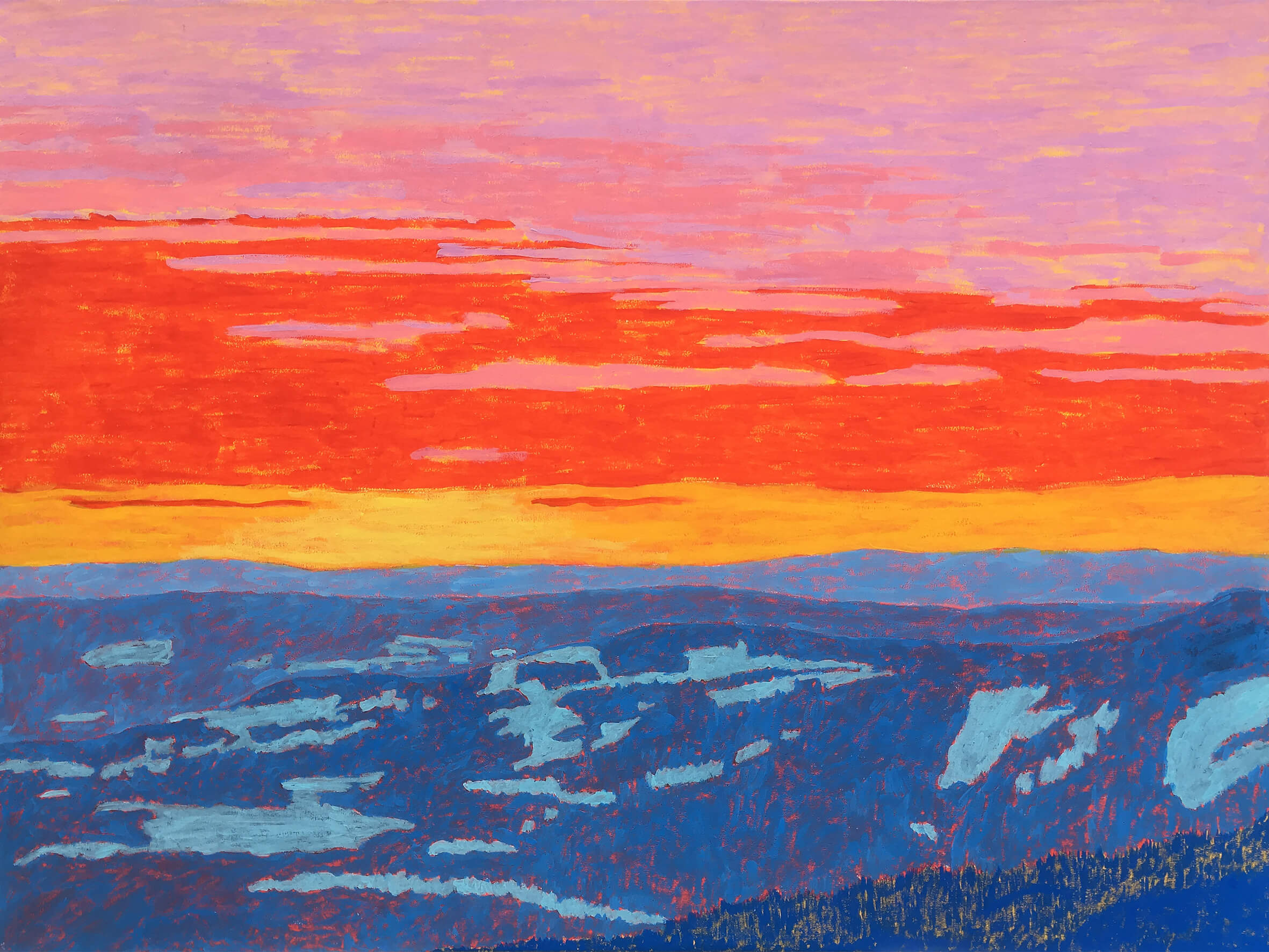 Even, 60x80 cm, original acrylic painting on canvas