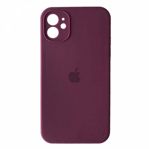Silicone case full for iPhone 12 marsala