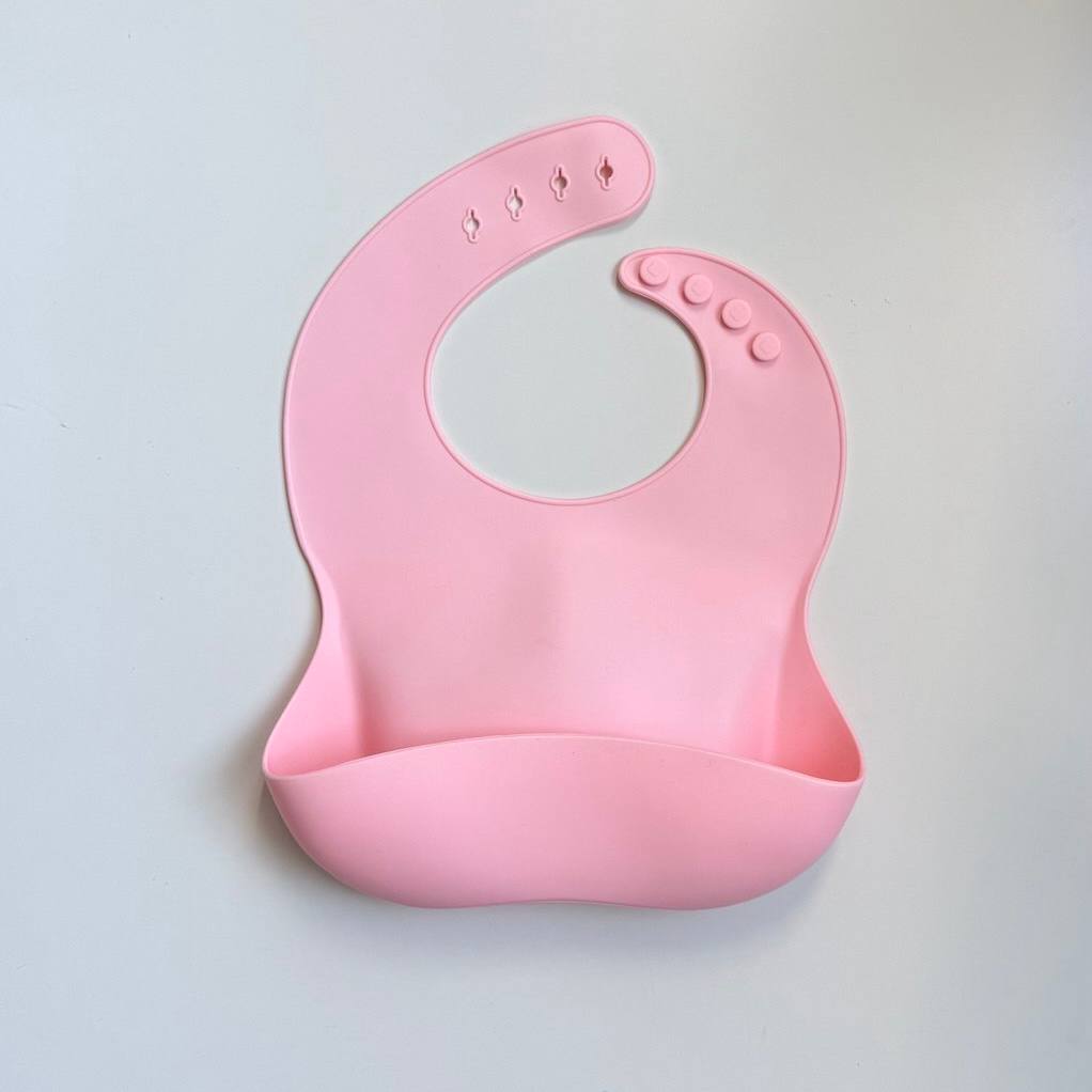 Дитячий силіконовий нагрудник Роза (Rose Quartz)