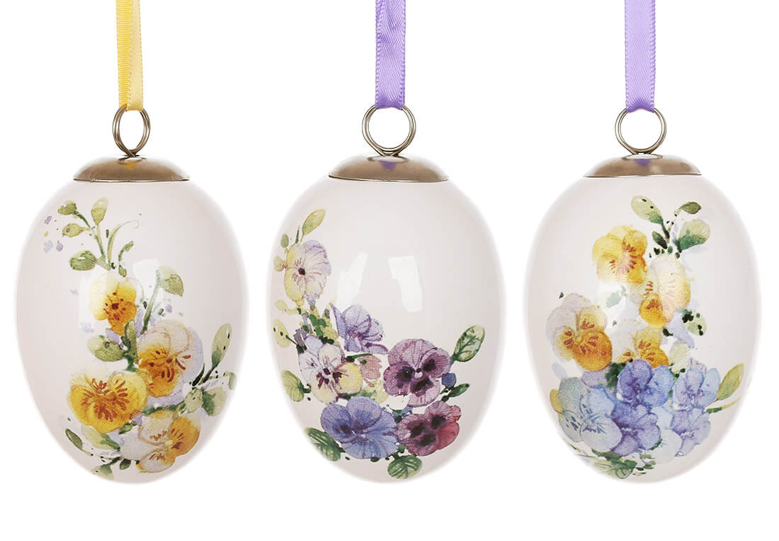 Декоративна керамічна підвіска Яйце