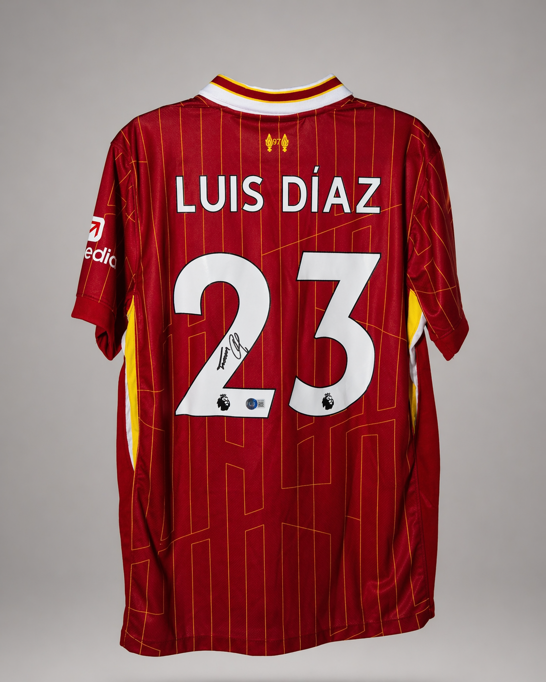JERSEY LUIS DIAZ CERTIFICADO BECKETT