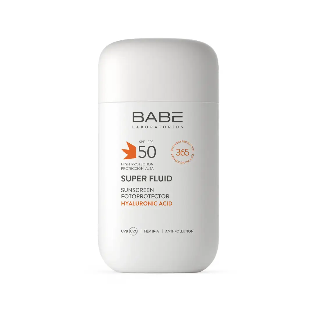 Сонцезахисний флюїд для всіх типів шкіри Babe Super Fluid SPF 50, 50 мл