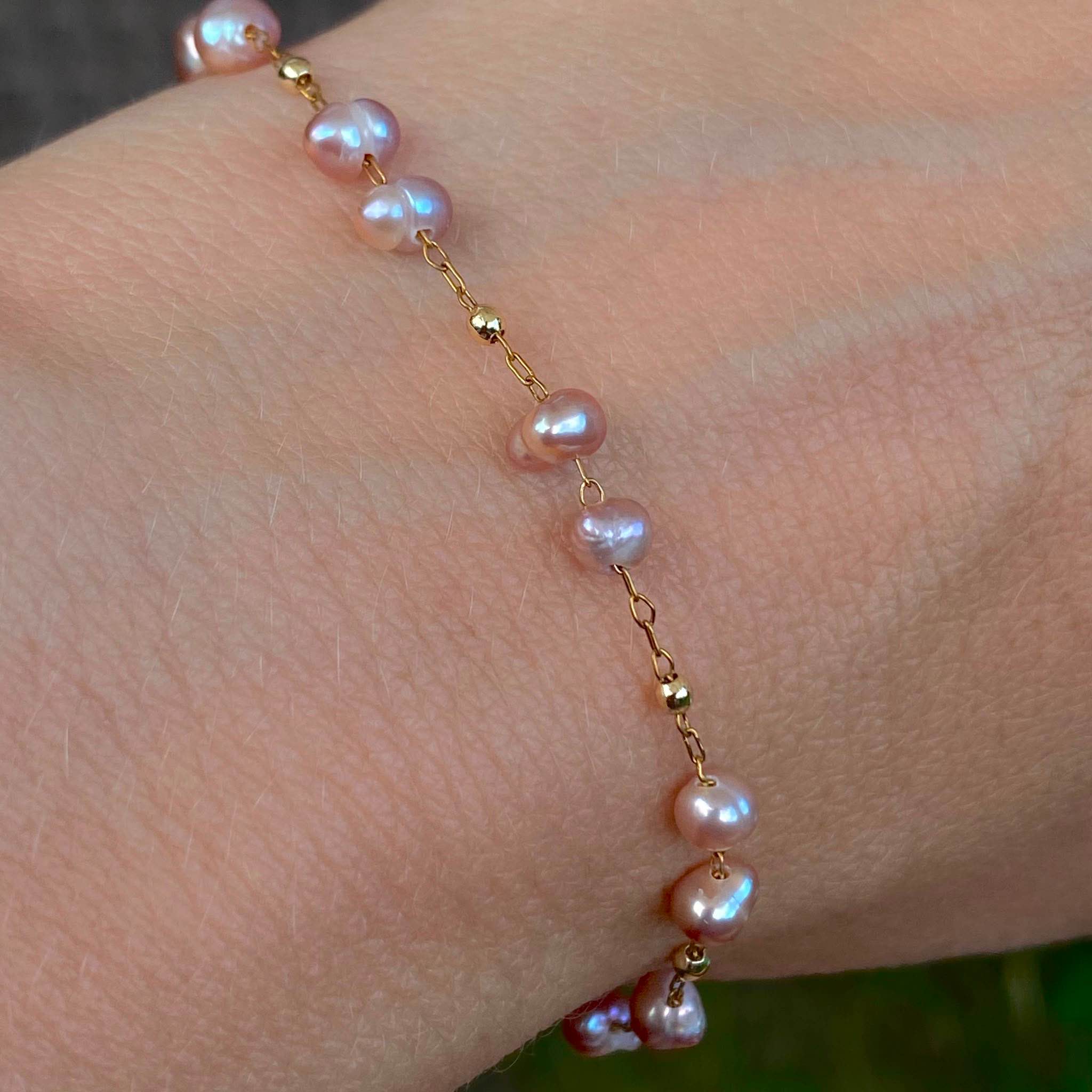 Pink Pearl Bracelet 