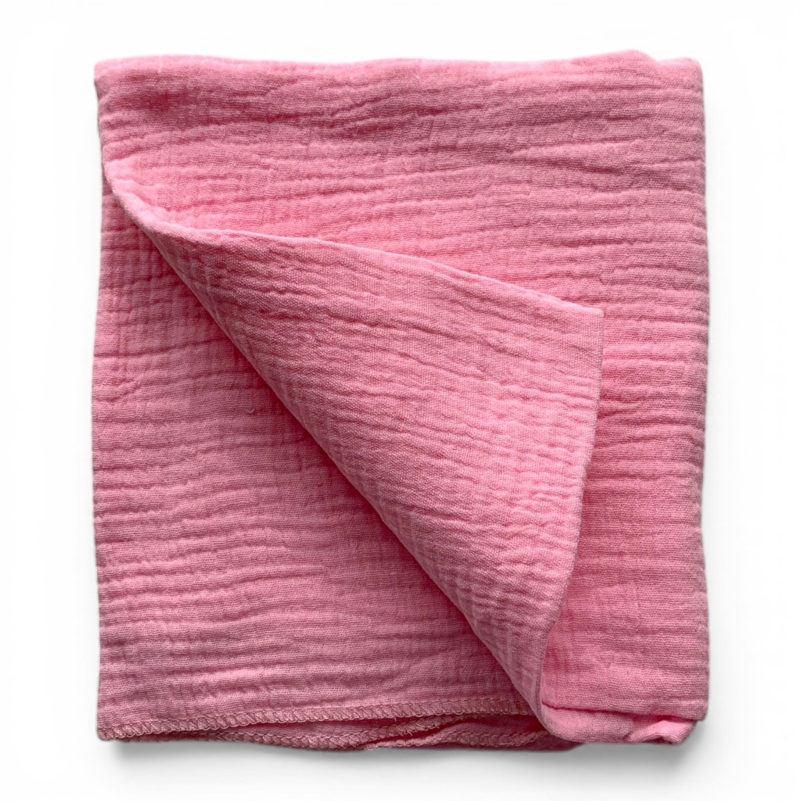 Пелюшка муслінова 90 х 70 см однотонна рожева