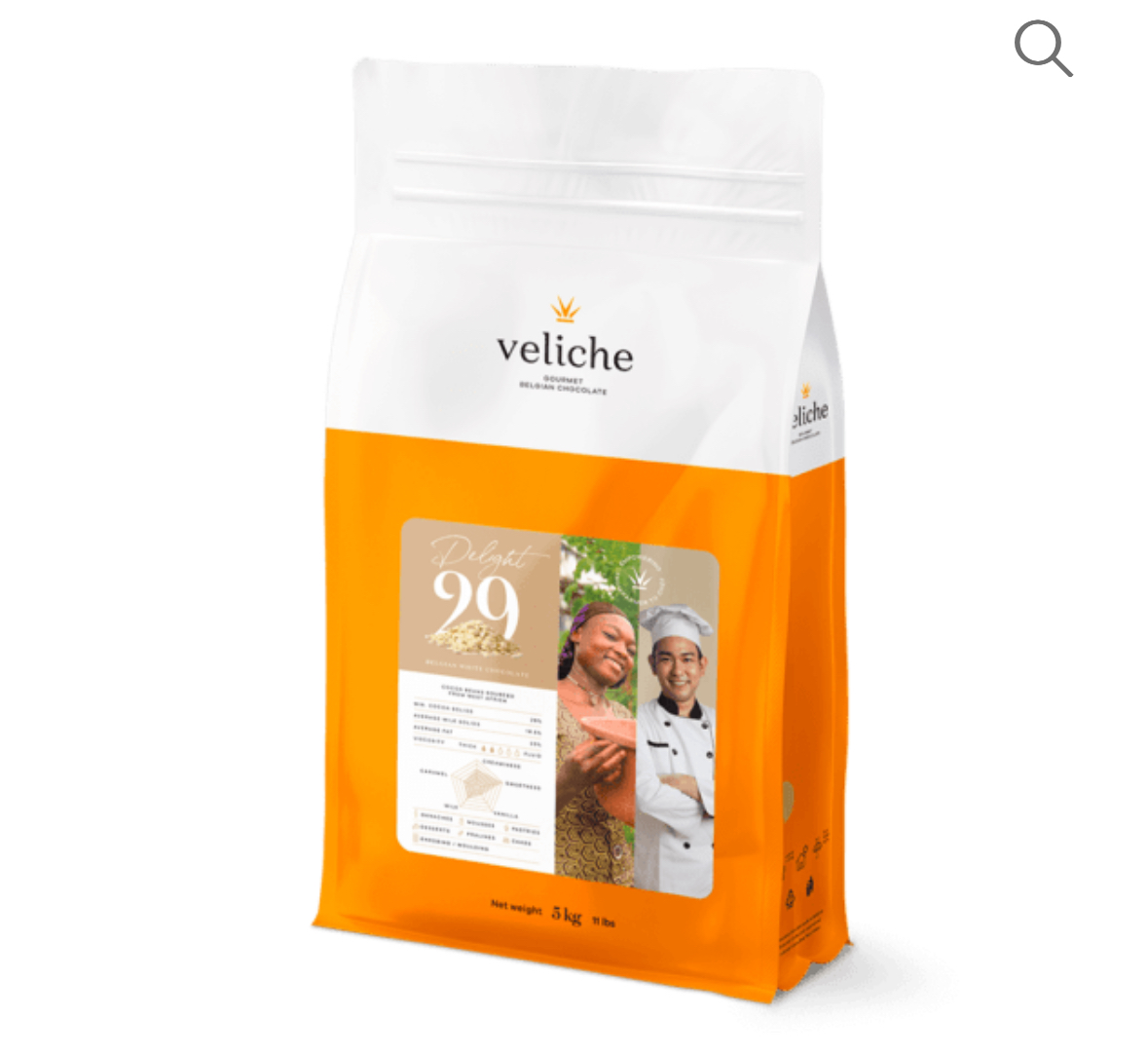 Шоколад білий  29% WHITE OBSESSION Veliche 1кг