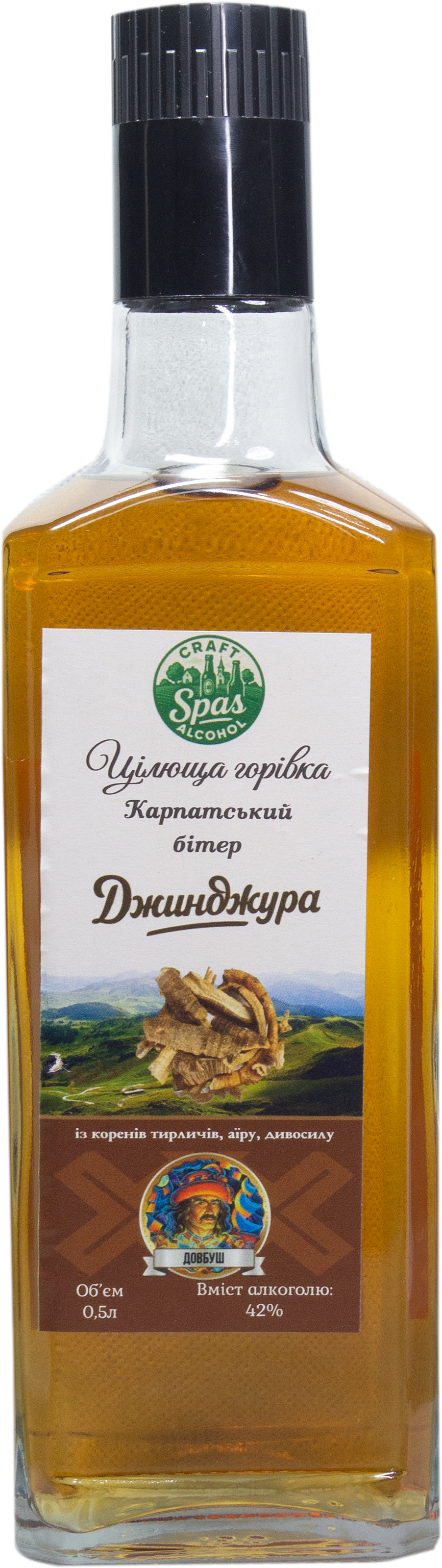 Гірка настоянка "Джинджура" 0.5л 42%