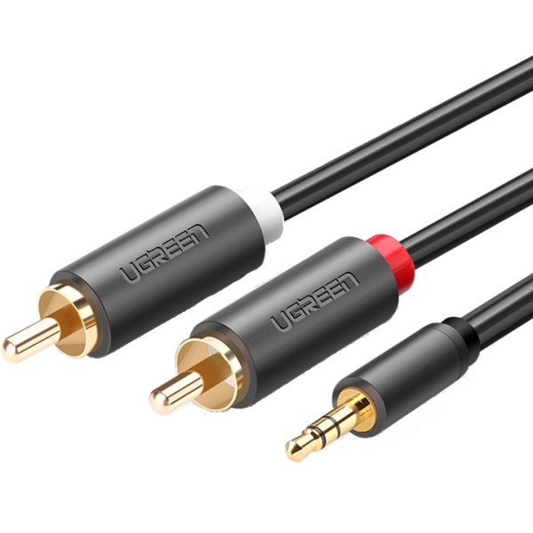 Кабель UGREEN AV102 3.5mm Male to 2xRCA Male Audio