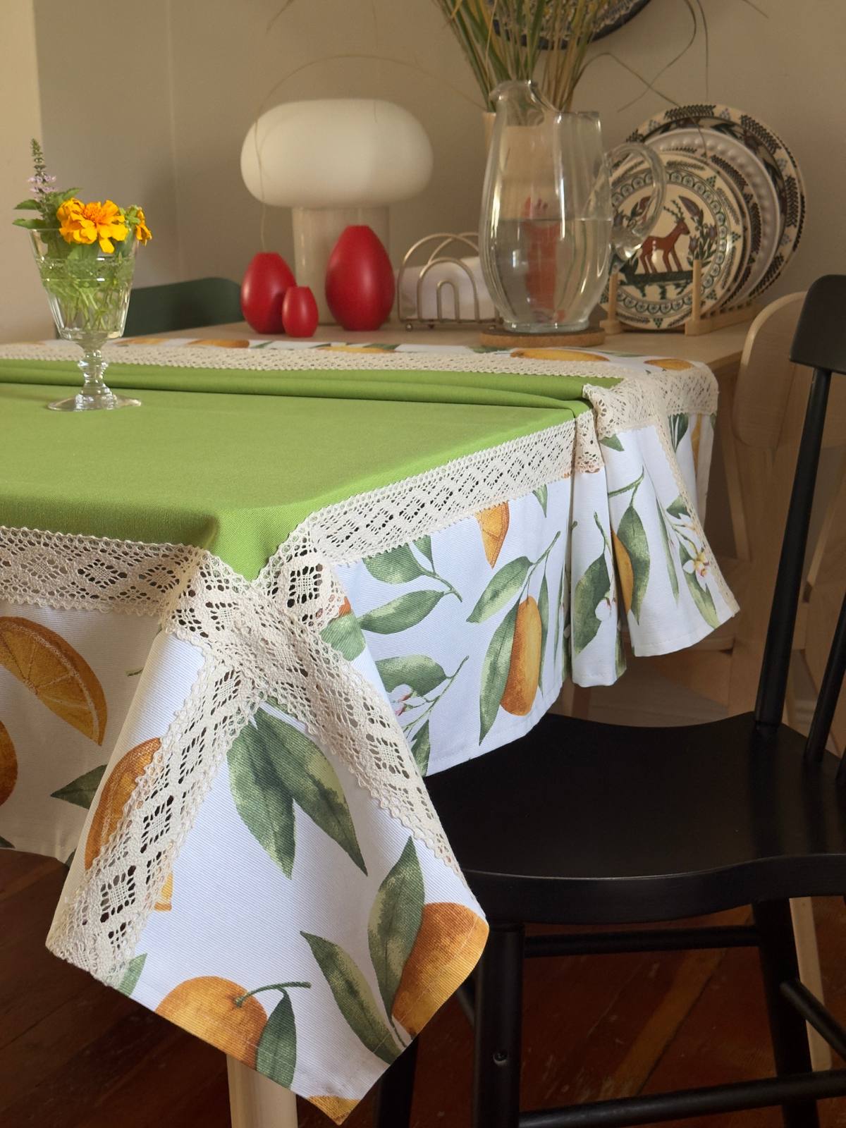 Tablecloth With Oranges