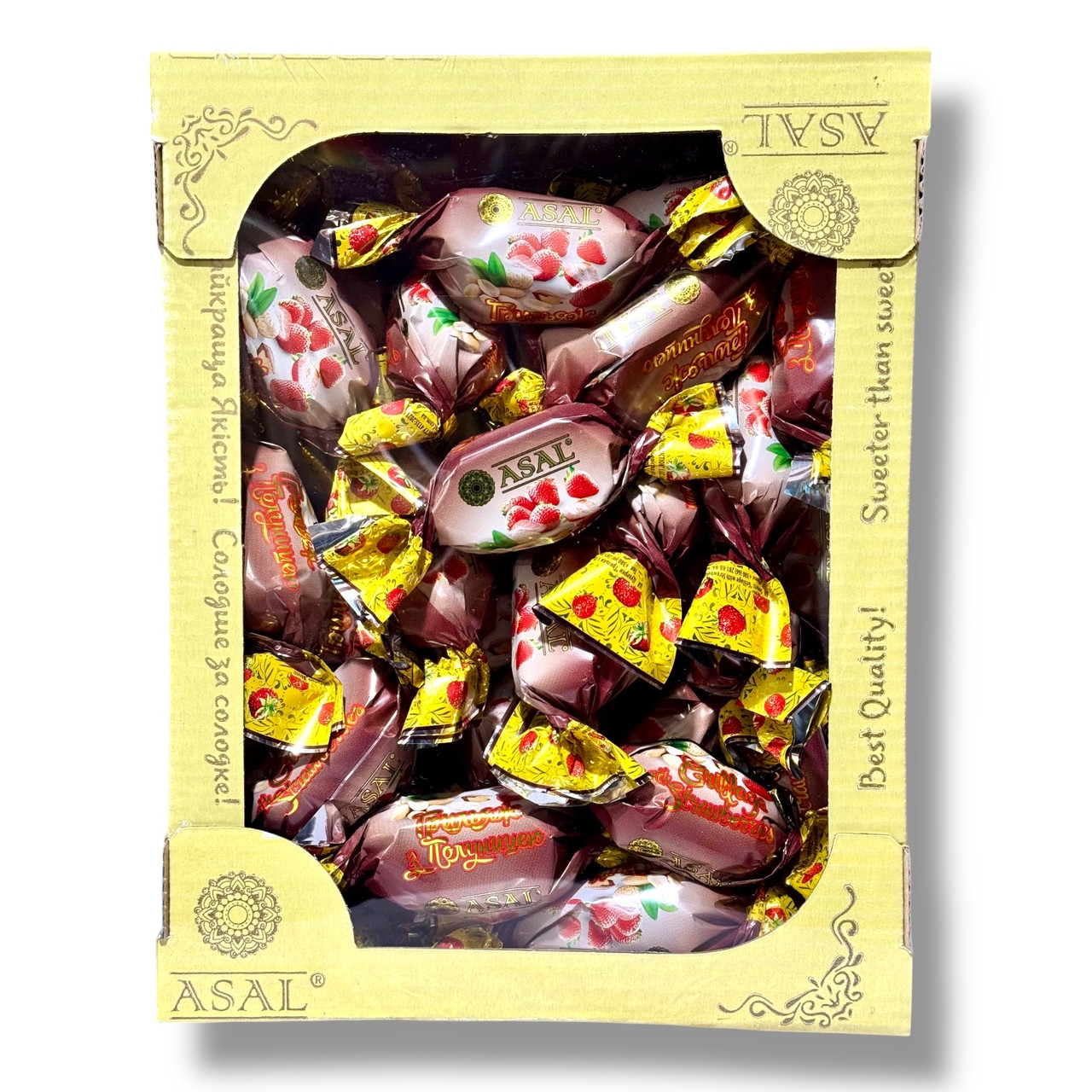 Цукерки Asal Грильяж з полуницею🍓1кг