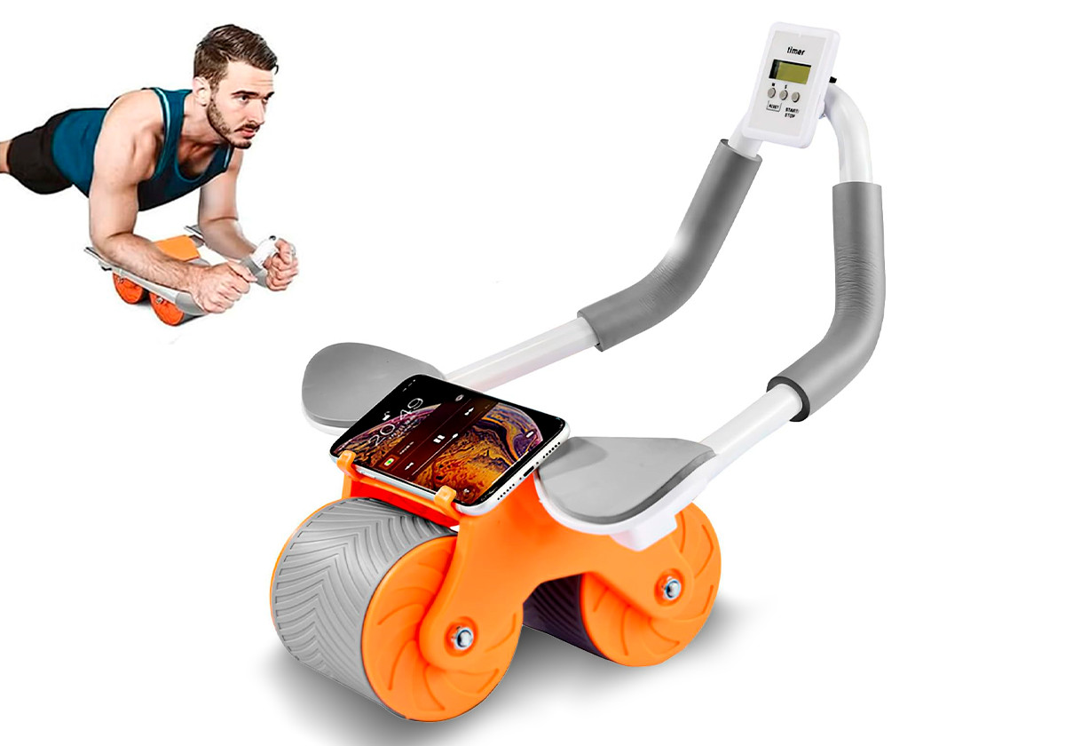 Ролик для пресу EasyFit зі зворотним механізмом та лічильником