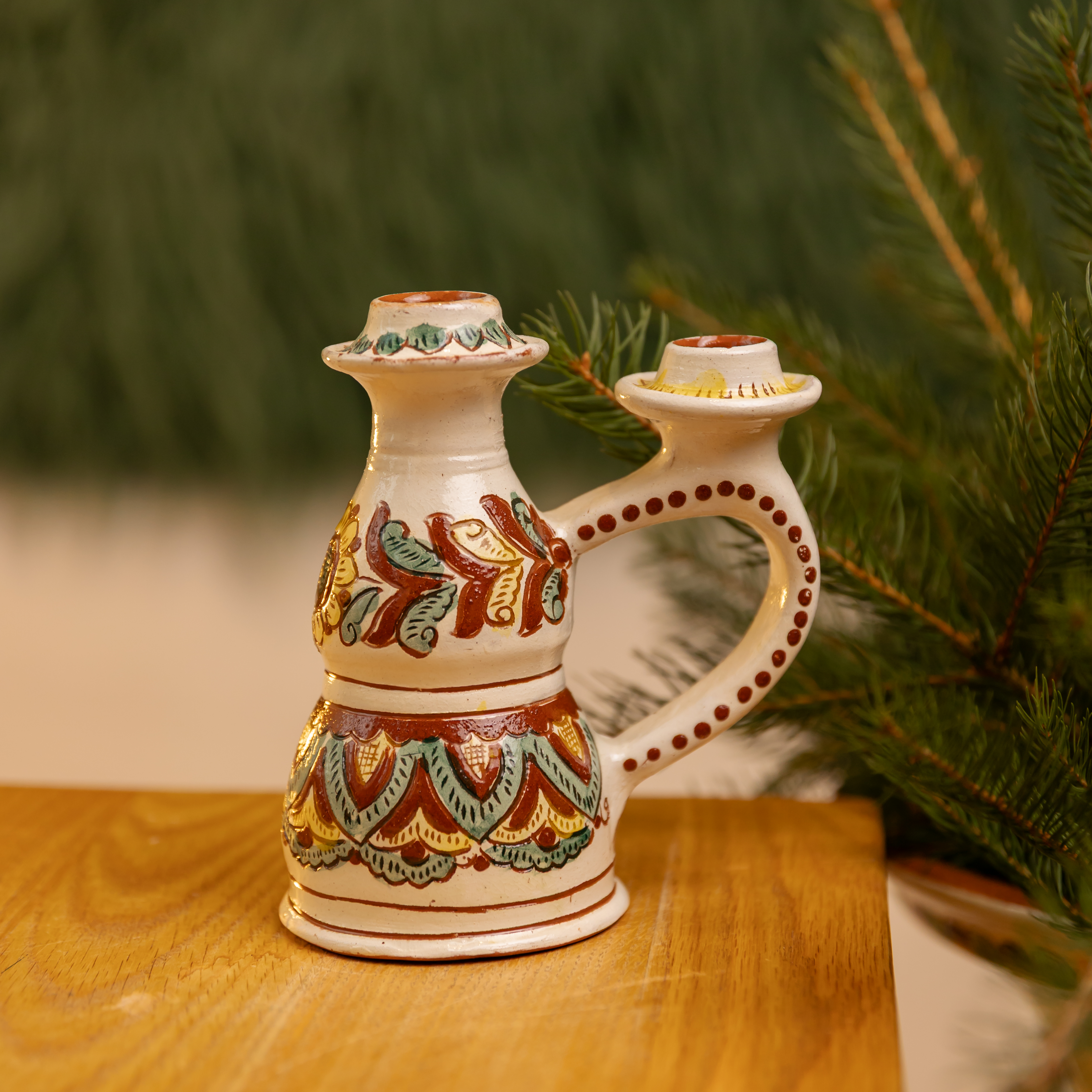 Свічник на дві свічки, 16 см