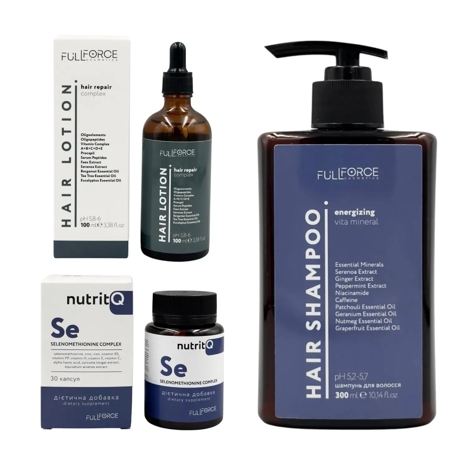 Набір для стимуляції росту волосся TRICHOLOGICAL SET FOR STIMULATING HAIR GROWTH, 400 ml