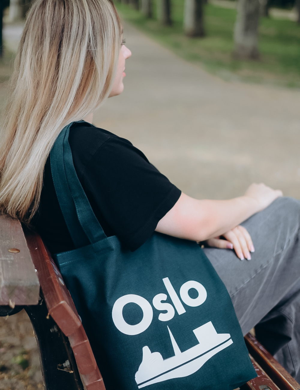 Tote bags with Oslo print