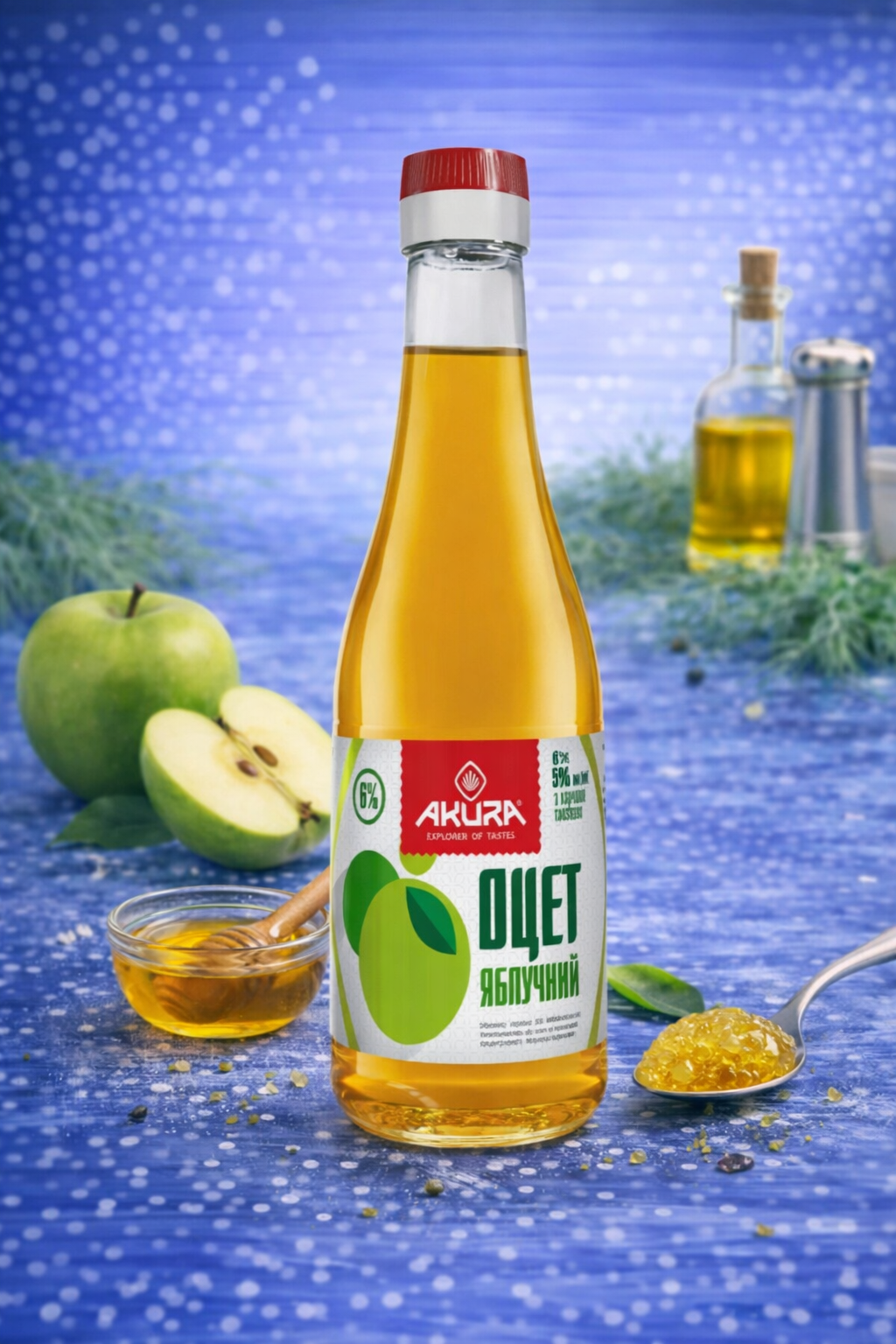 Оцет яблучний натуральний ТМ "AKURA"