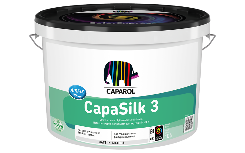Фарба інтер'єрна латексна матова Caparol CapaSilk 3 E.L.F. База 1, 10 л.