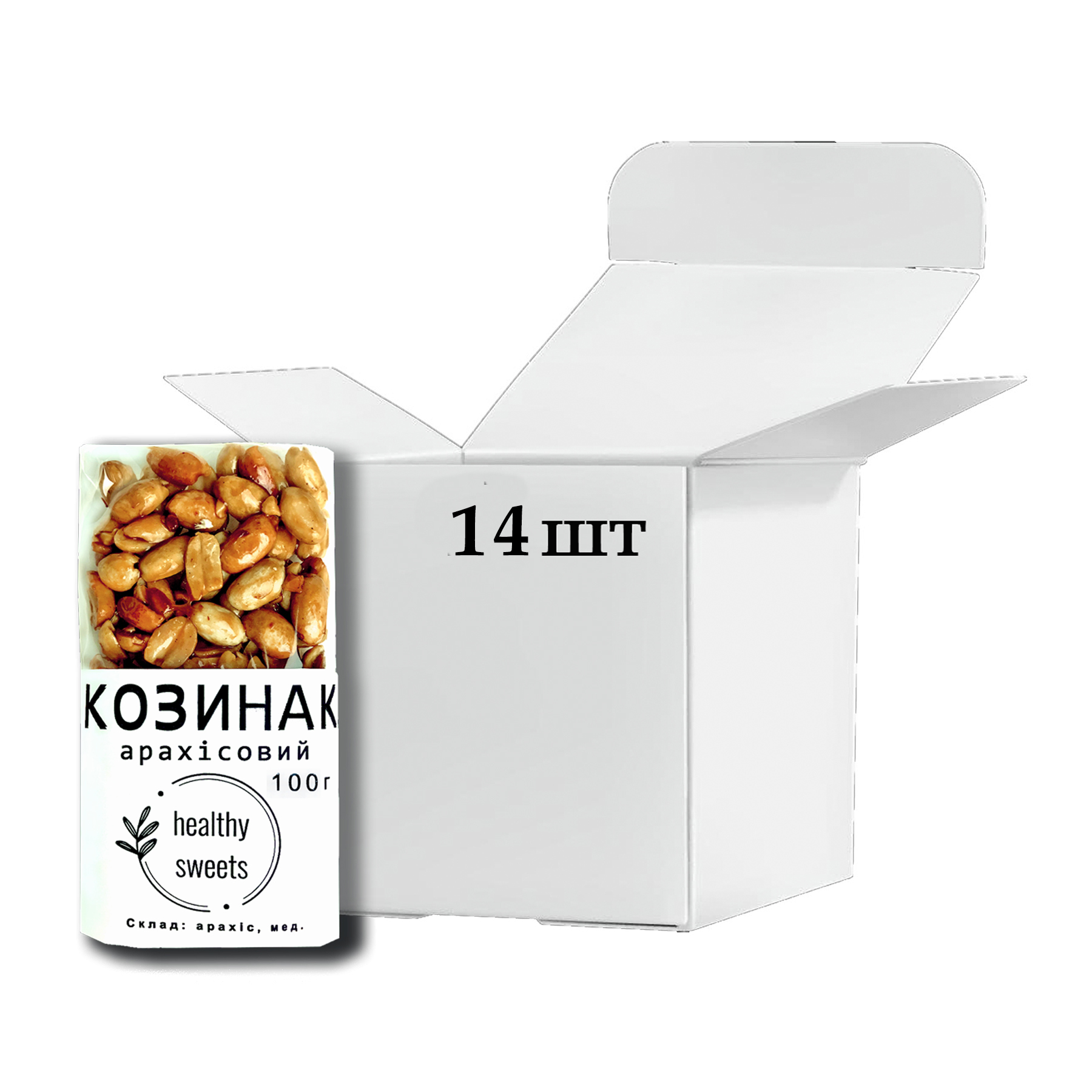 Козинак Арахіс 100 г Бокс 14 шт