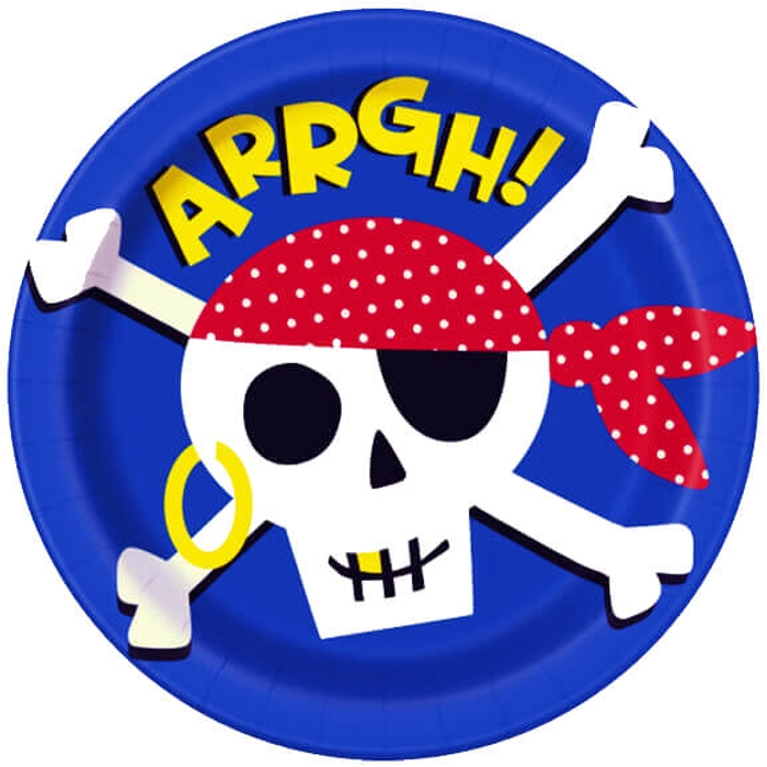 Тарілочки Ahoy pirate 8шт 22см