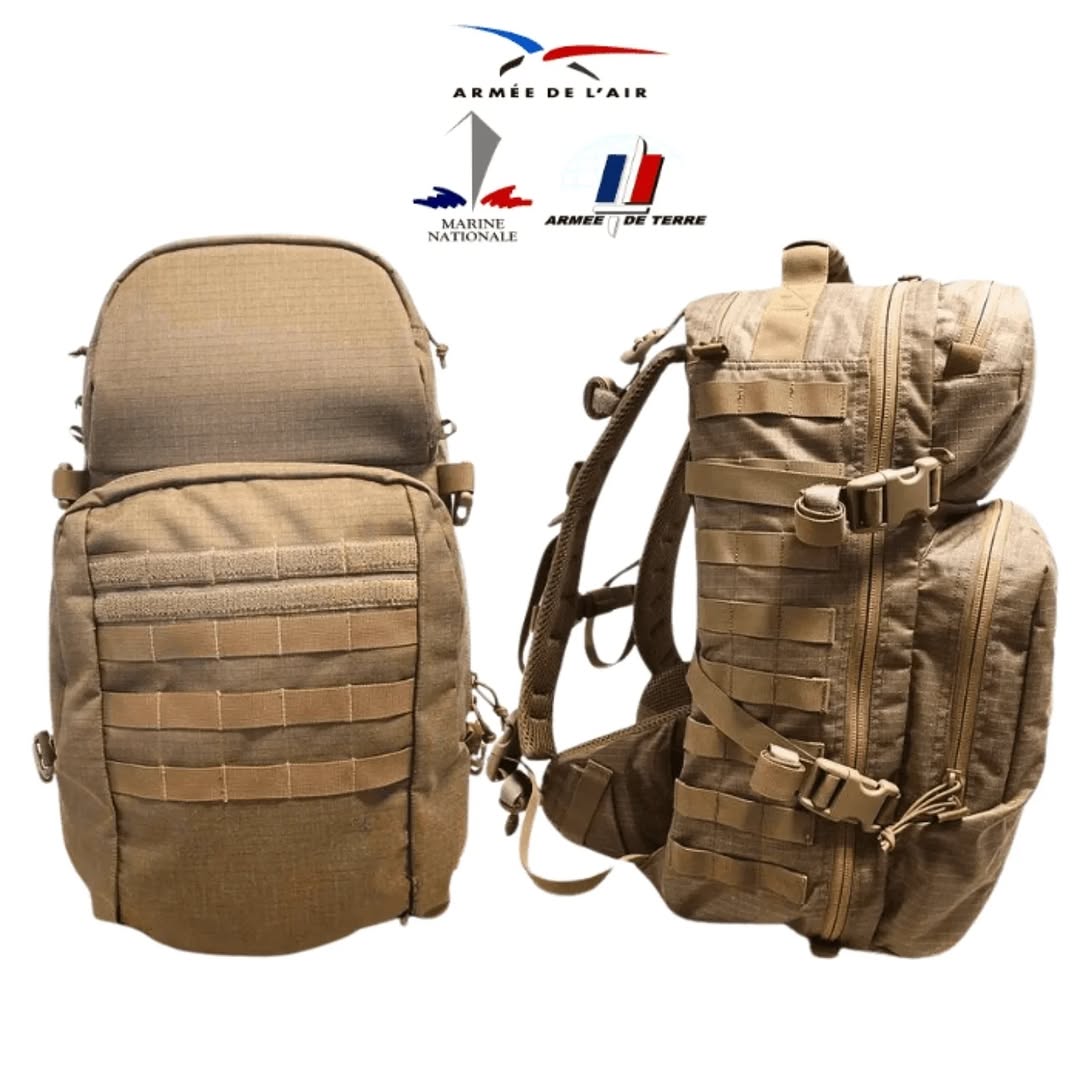 Оригінальний сучасний патрульний рюкзак Армії Франції "SAC DE Combat Interarmees 45L".
