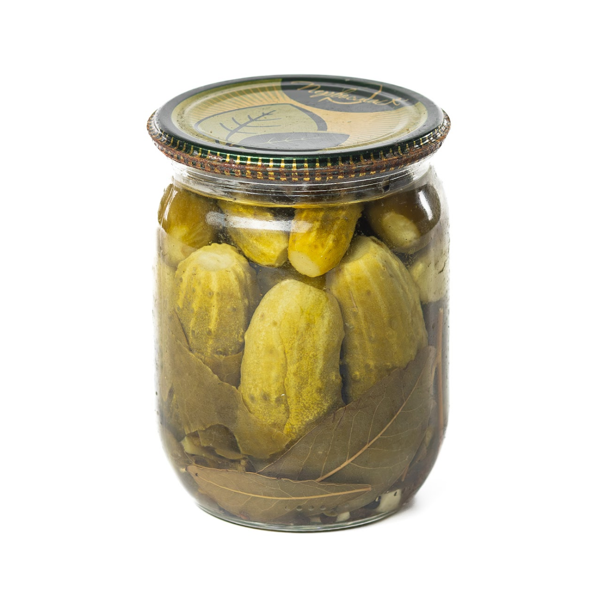 Мариновані огірки в банці 500 мл