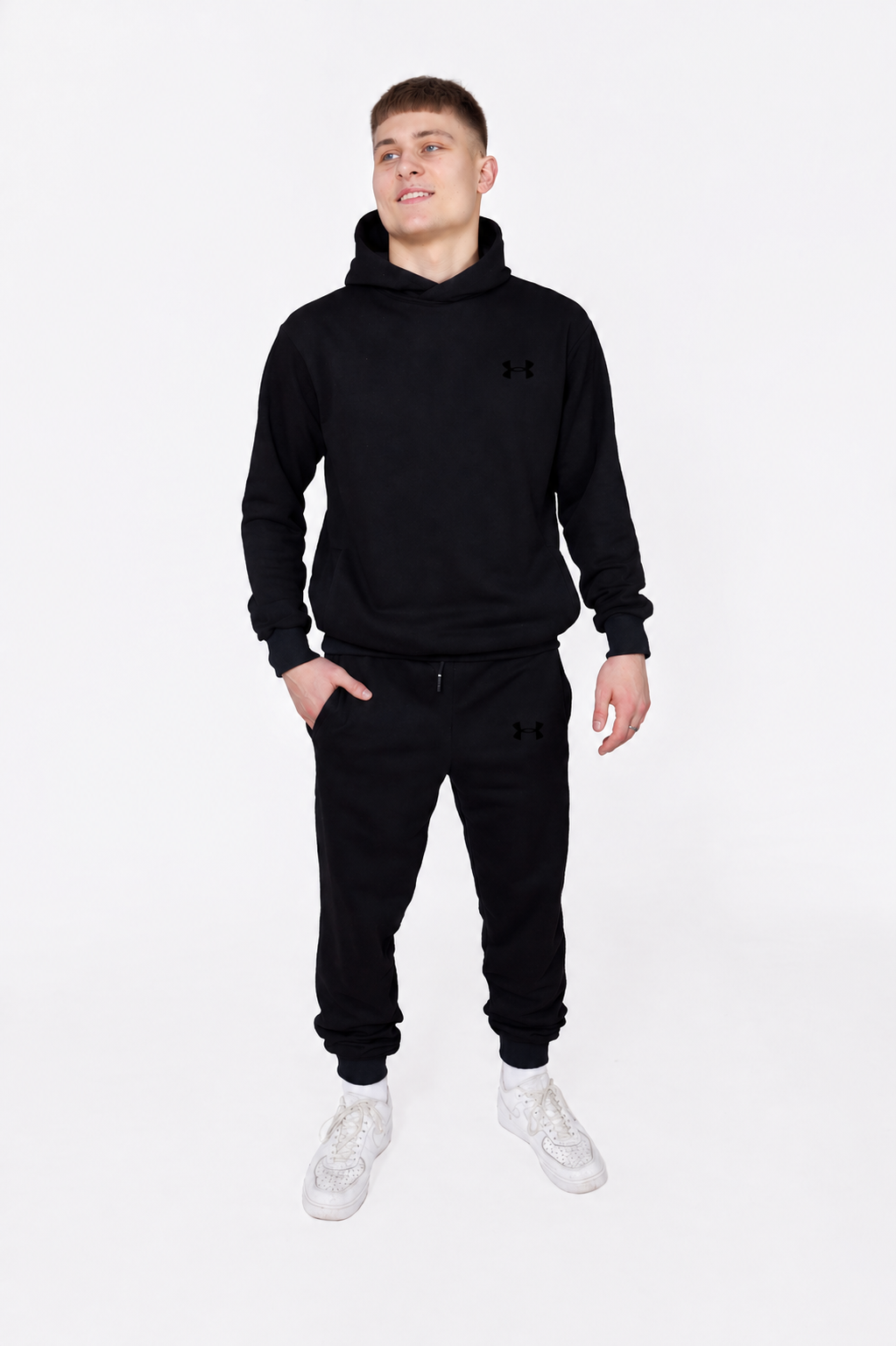 Костюм Чоловічий Under Armour - Андер Армор (Копія) з Двунитки, Чорний