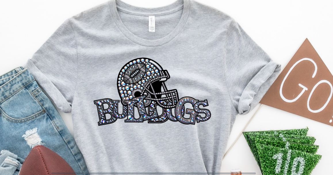 Bulldogs Faux Rhinestones