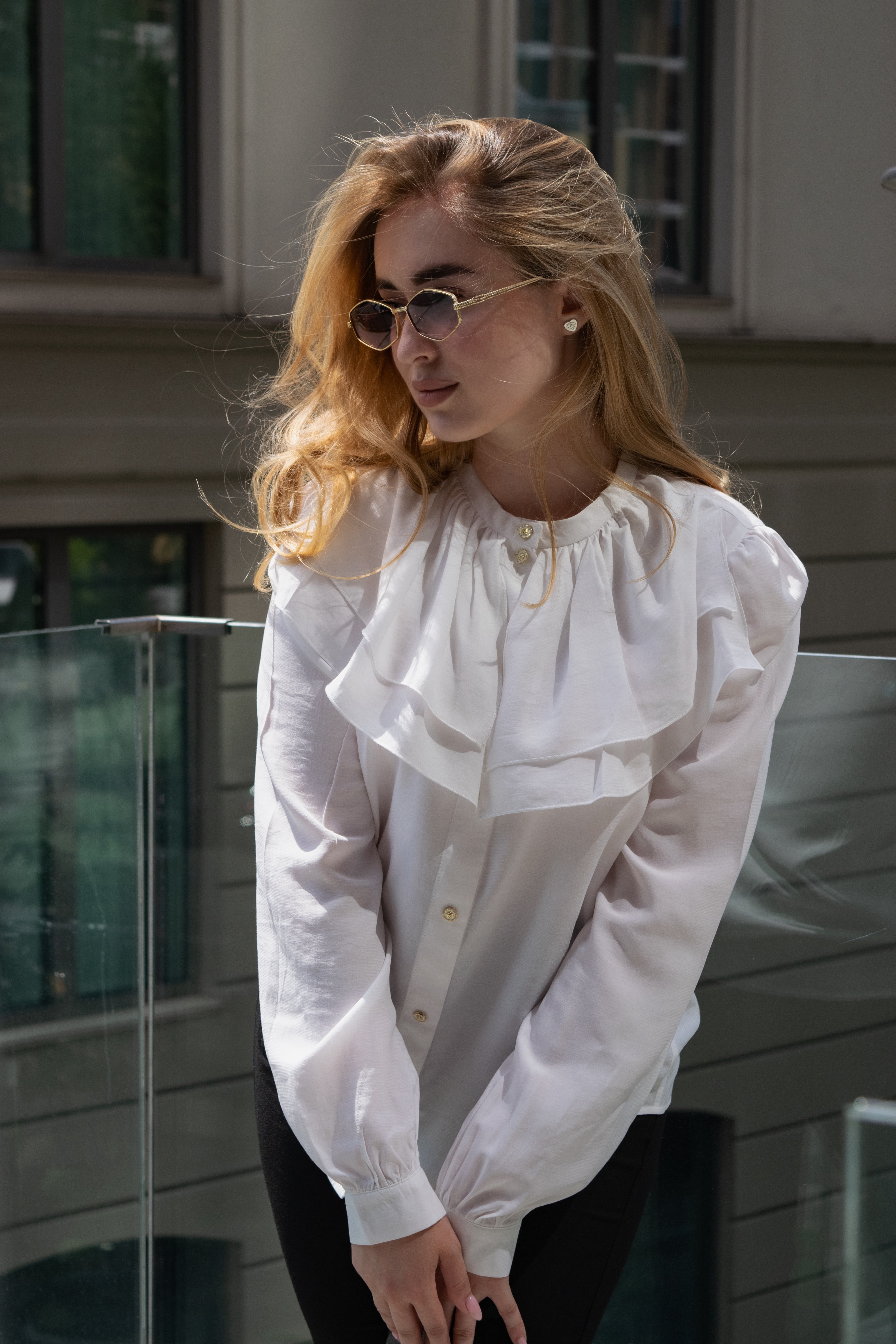 Блуза Grace з плательного шовк
