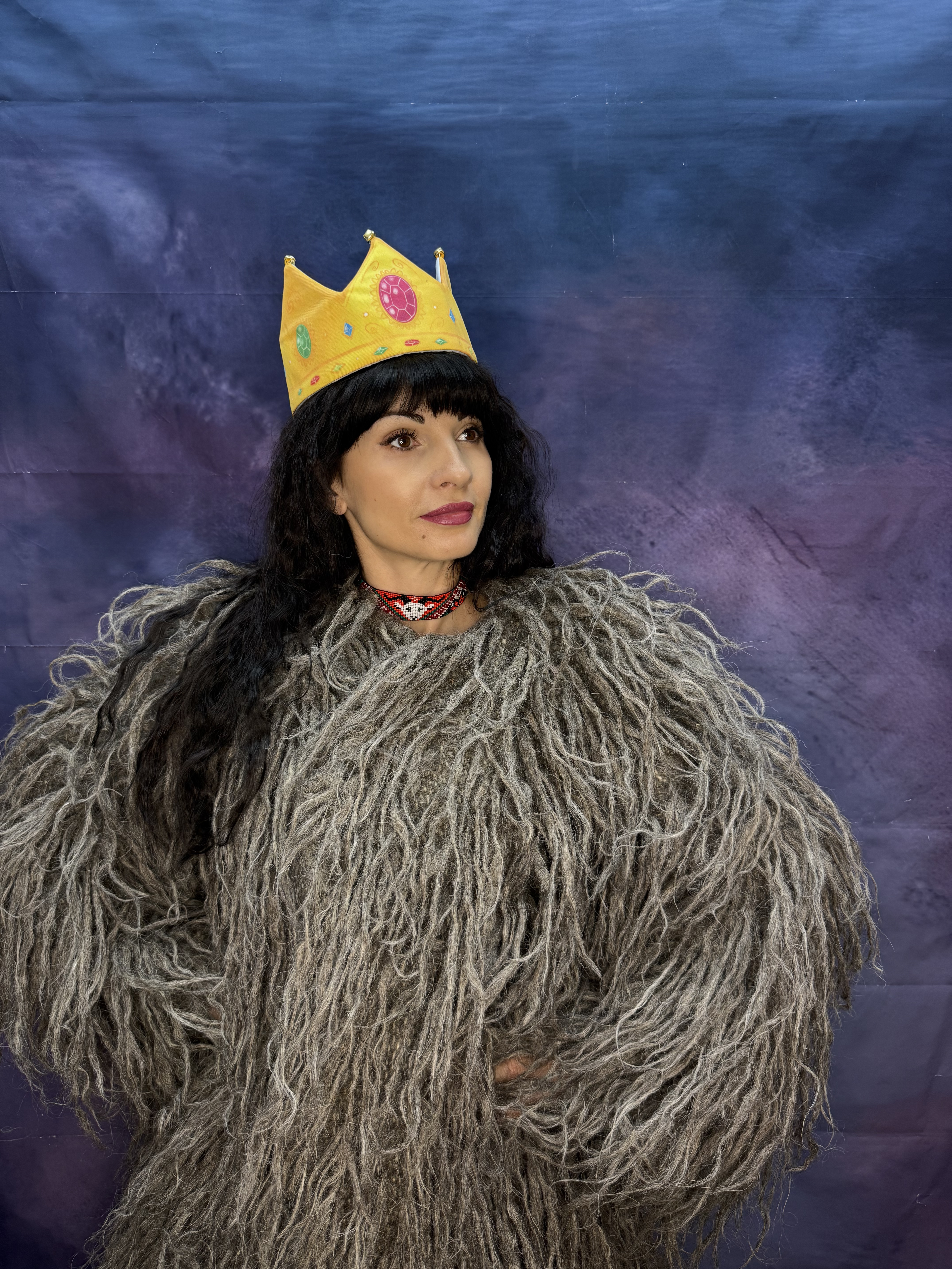 Корона Жовта текстильна