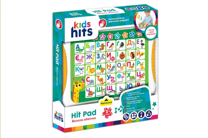 Інтерактивний планшет Kids Hits Hit Pad Абетка (KH01/003)