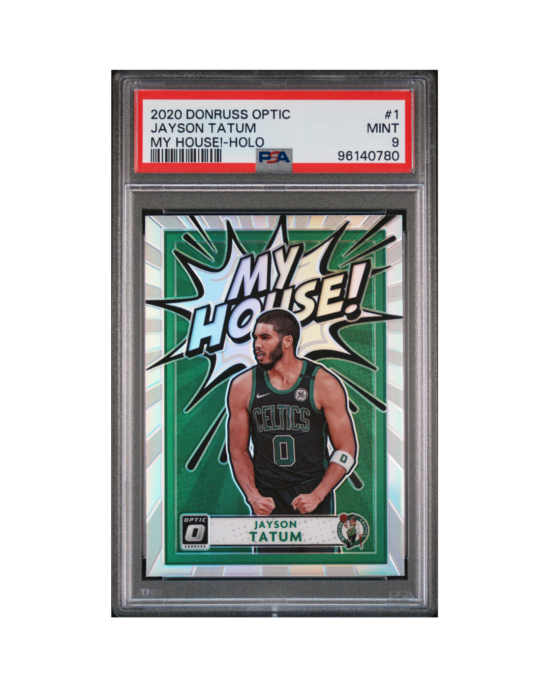 2020 PANINI DONRUSS OPTIC MYY HOUSE! #1 JAYSON TATUM MY HOUSE!-HOLO