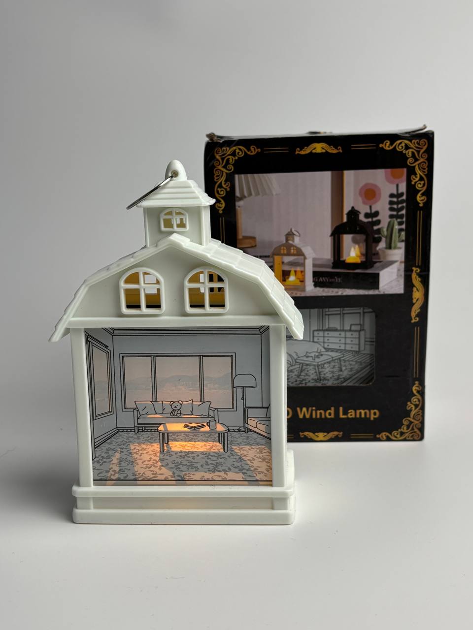 Нічник, декоративний ліхтарик, квартирний стиль, ведмедик на дивані