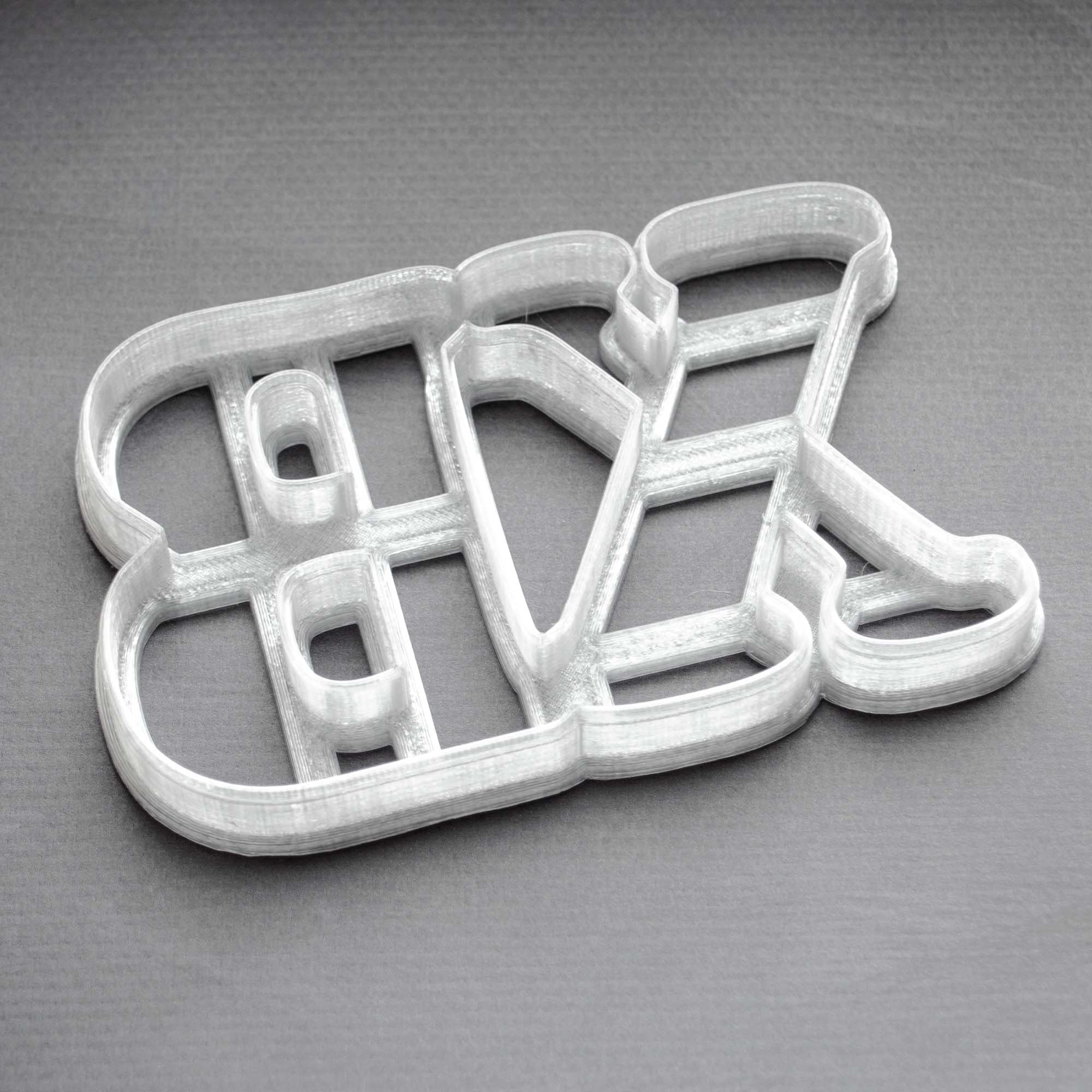 Пластикова вирубка (форма, каттер) для пряників і печива ХВ, 11х7 см