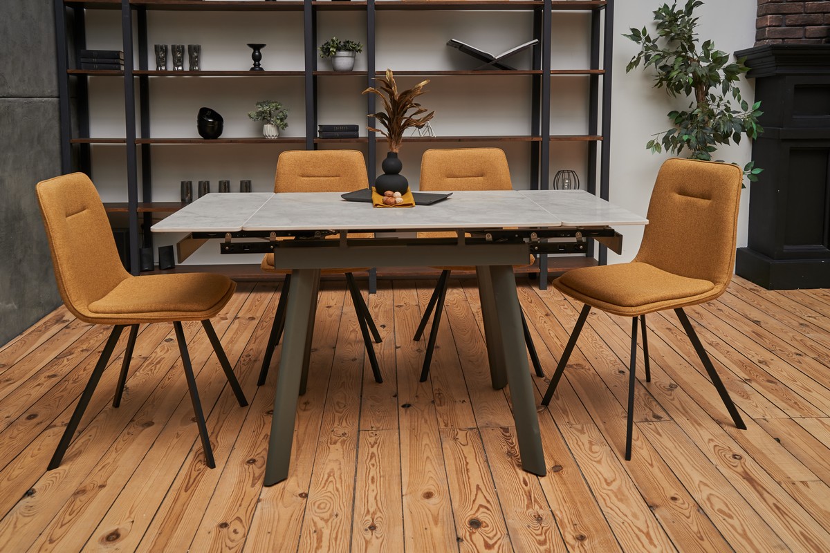 Керамічний стіл TM-80 вера грей + сірий