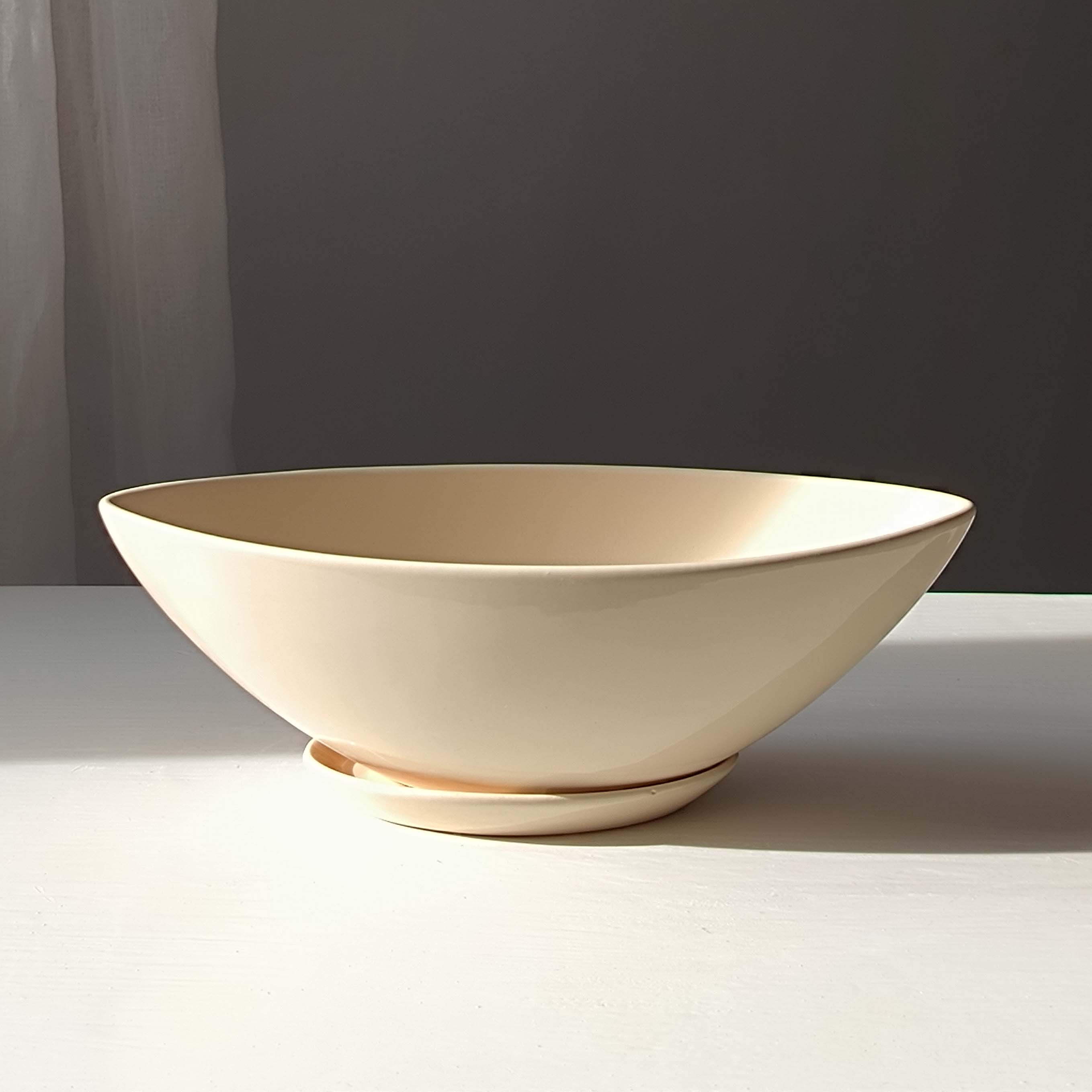 Горщик керамічний для квітів Човник 0,7 л Бежевий p054