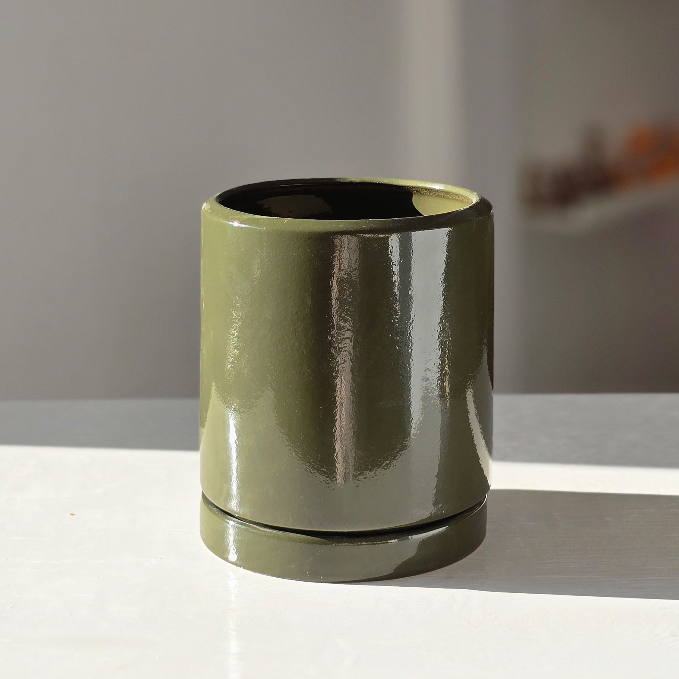 Горщик керамічний Цикорій 1,5 л Зелений p276