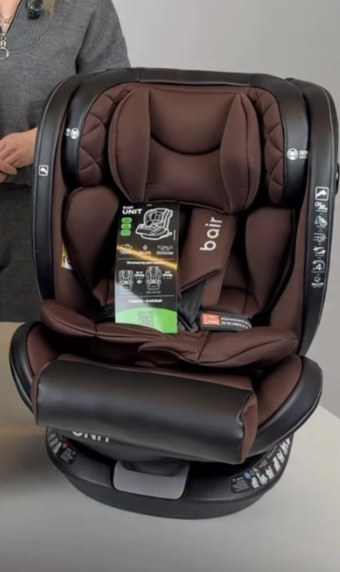 Автокрісло Bair Unit 360 Iso-fix CB-04 choco-black
