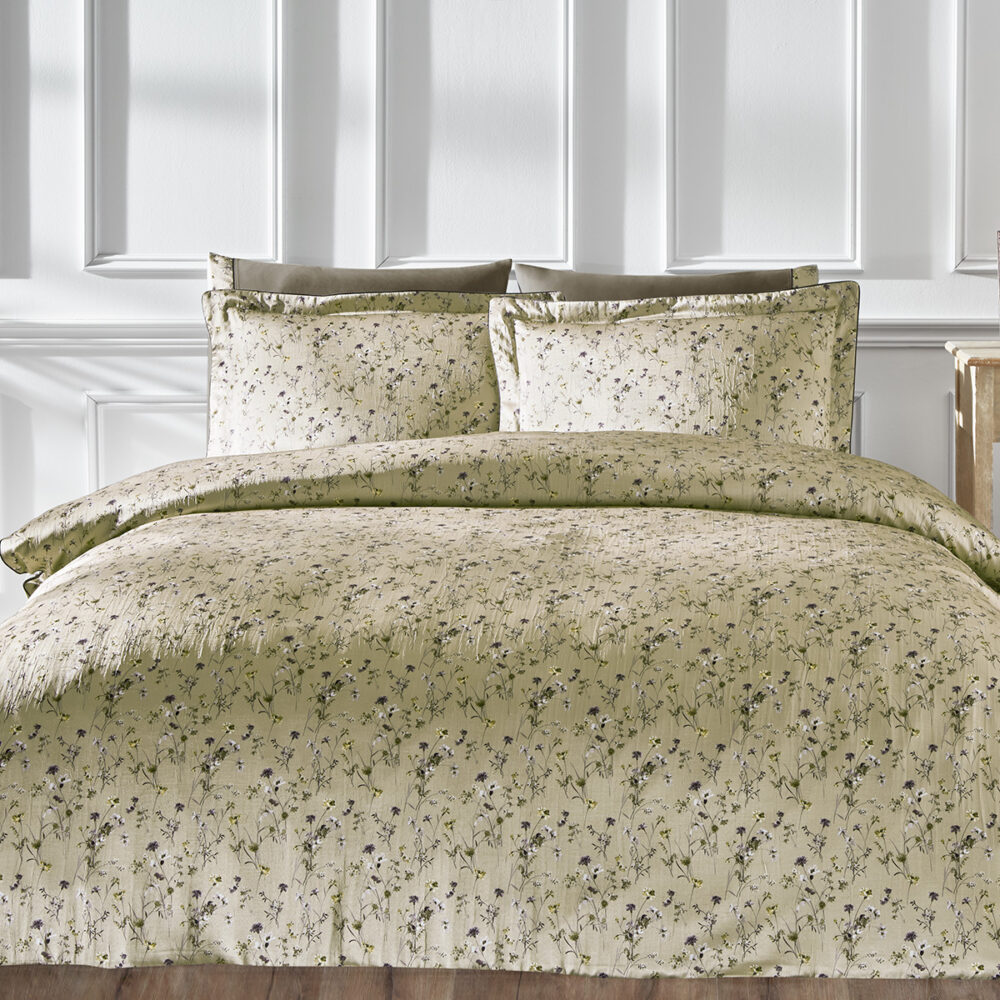 Постільна білизна Tivolyo Home Valentine Cатин Делюкс жатий шовк