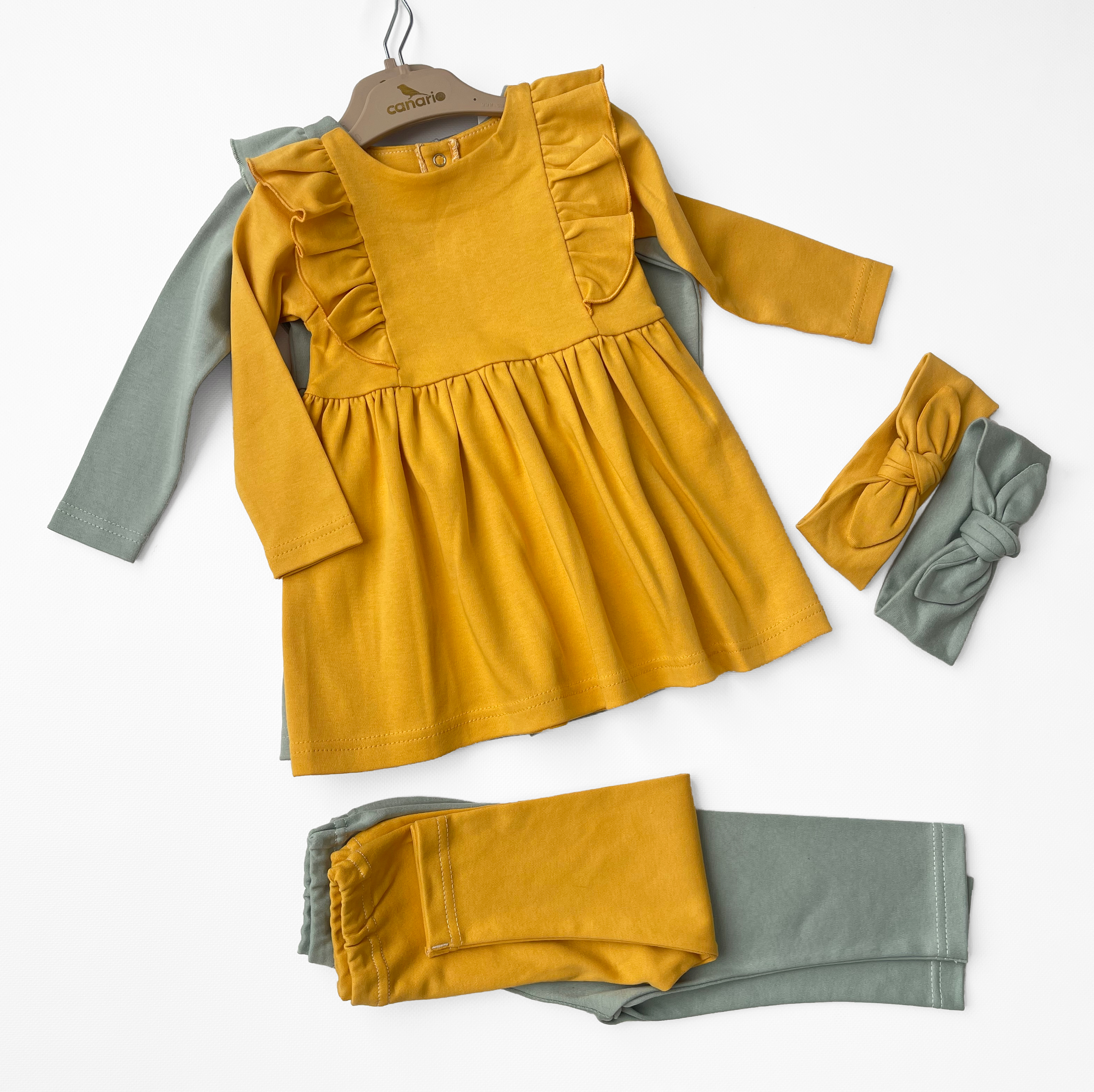 Сукня, лосини та пов'язка (86 см)